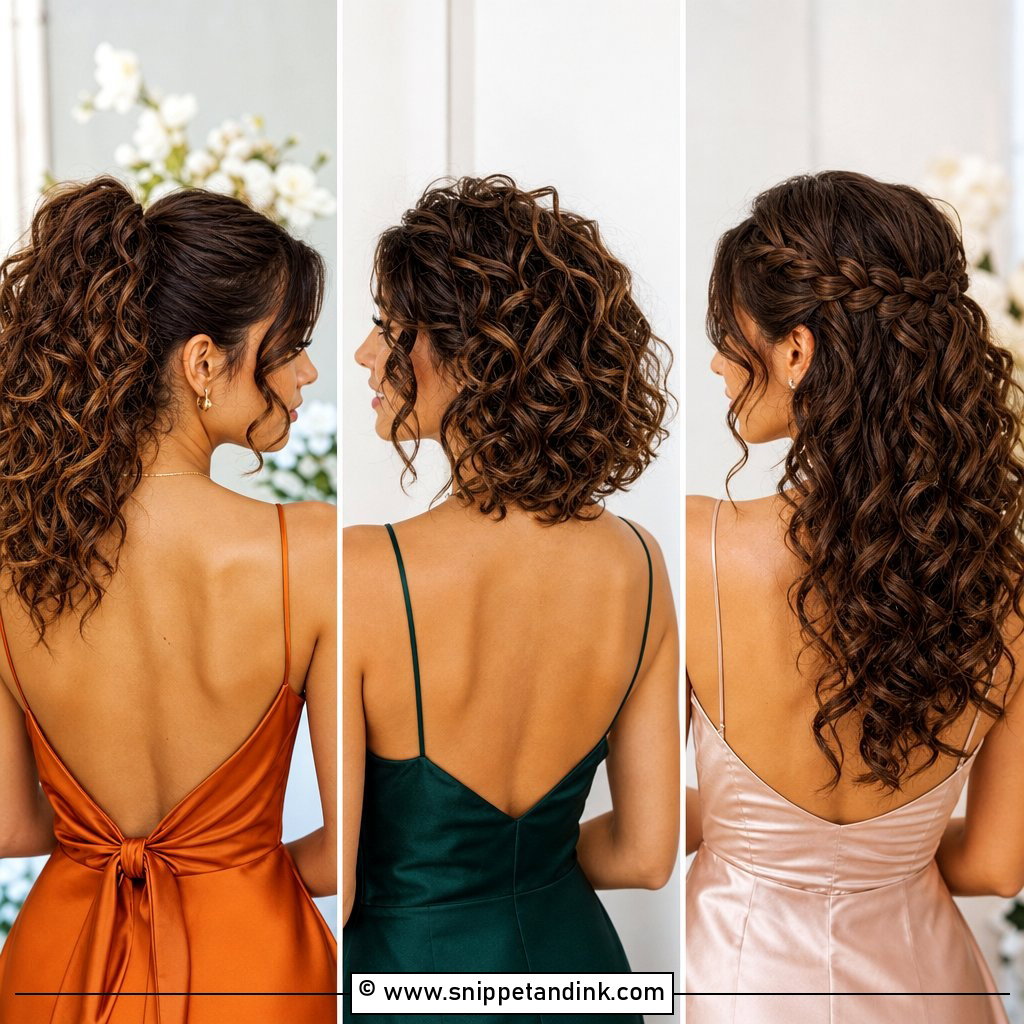 20 Curly Hairstyles for Bridesmaids With Romantic Volume