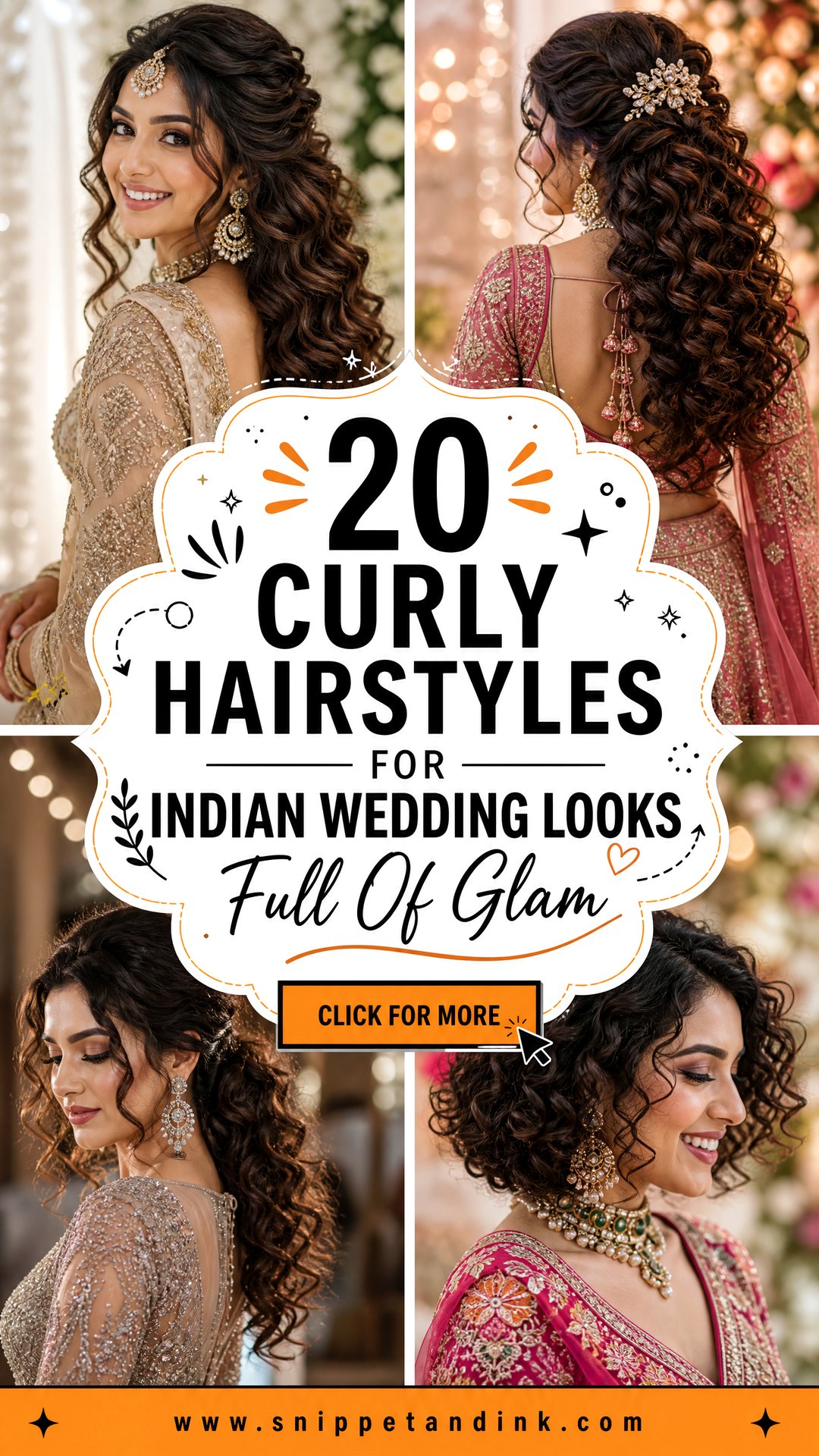 20 Curly Hairstyles for Indian Wedding Looks Full of Glam - 20 Curly Hairstyles for Indian Wedding Looks Full of Glam