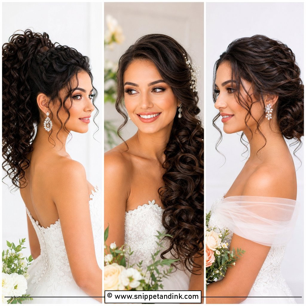 20 Curly Hairstyles for Weddings to Inspire Every Bride