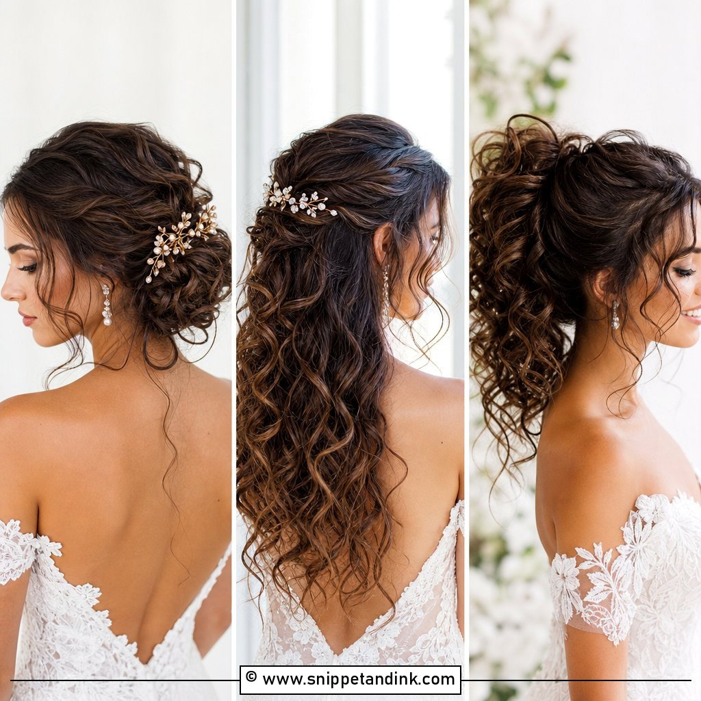 20 Curly Wedding Hairstyle Ideas for Effortless Bridal Glam