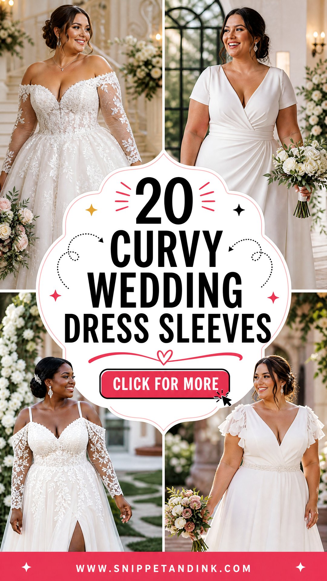 20 Curvy Wedding Dress Sleeves Flattering Ideas for Brides - 20 Curvy Wedding Dress Sleeves: Flattering Ideas for Brides