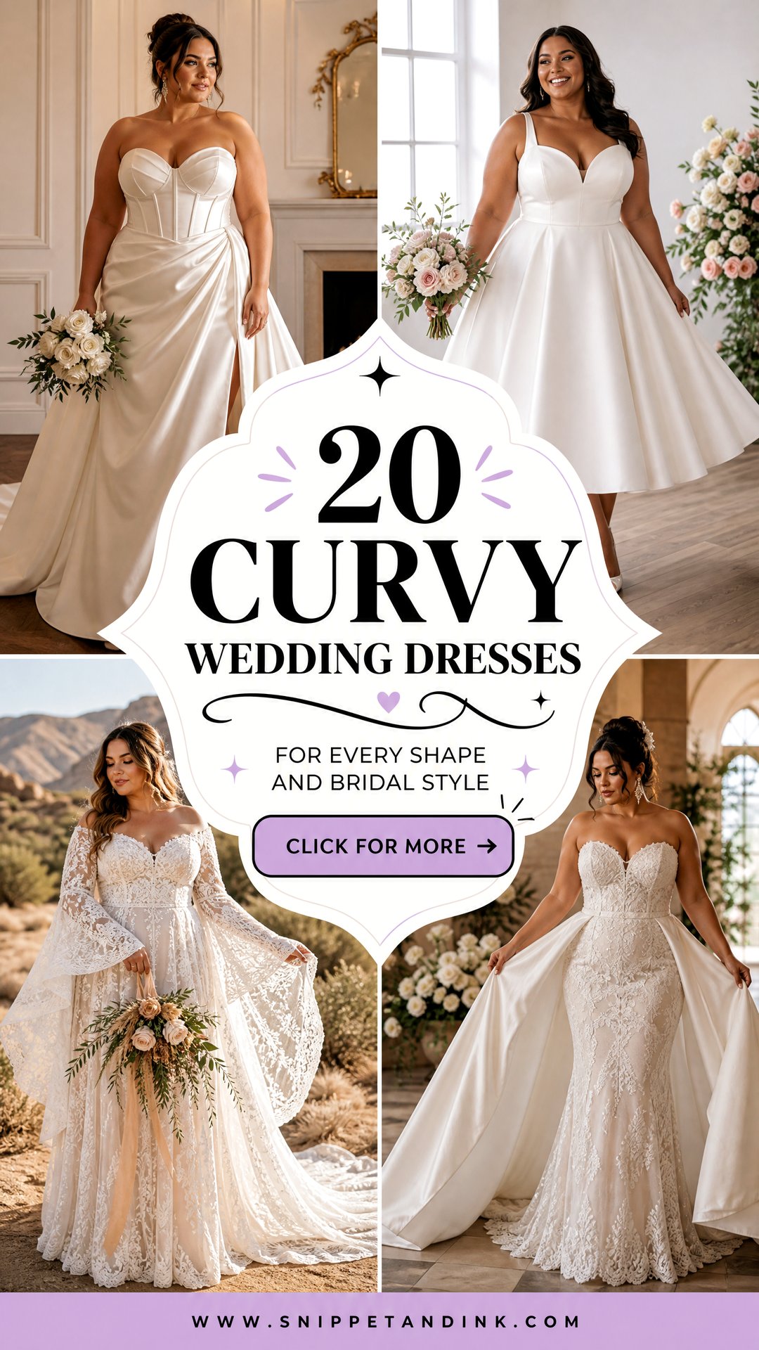 20 Curvy Wedding Dresses for Every Shape and Bridal Style - 20 Curvy Wedding Dresses for Every Shape and Bridal Style