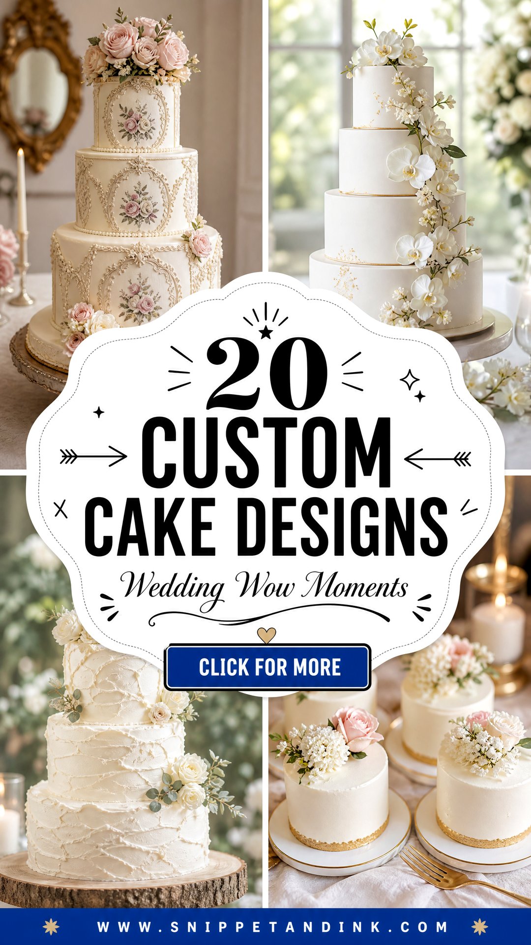 20 Custom Cake Designs for Wedding Wow Moments - 20 Custom Cake Designs for Wedding Wow Moments