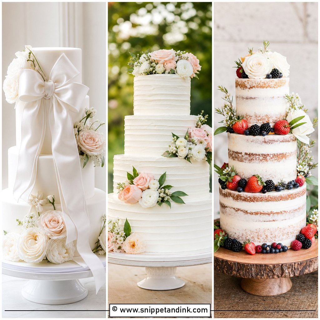20 Cute Cake Ideas for Wedding Tables Guests Notice