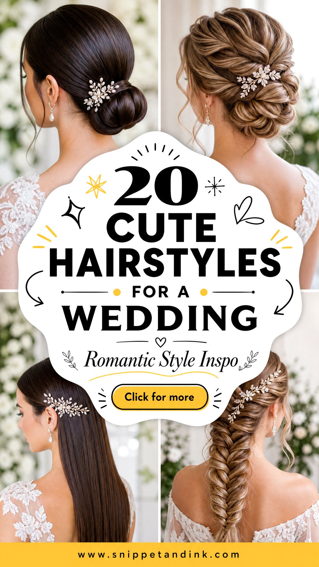 20 Cute Hairstyles for a Wedding With Romantic Style - 20 Cute Hairstyles for a Wedding With Romantic Style