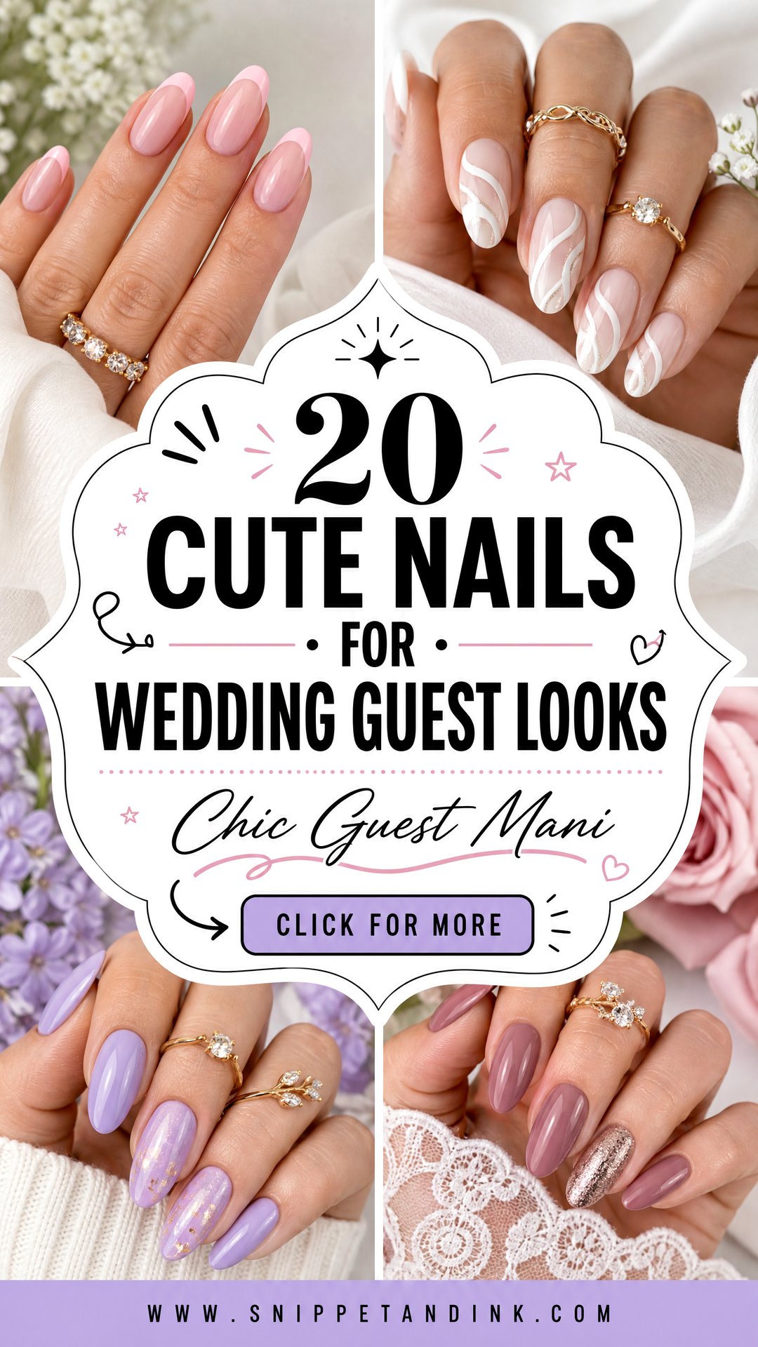 20 Cute Nails for Wedding Guest Looks That Feel Chic - 20 Cute Nails for Wedding Guest Looks That Feel Chic