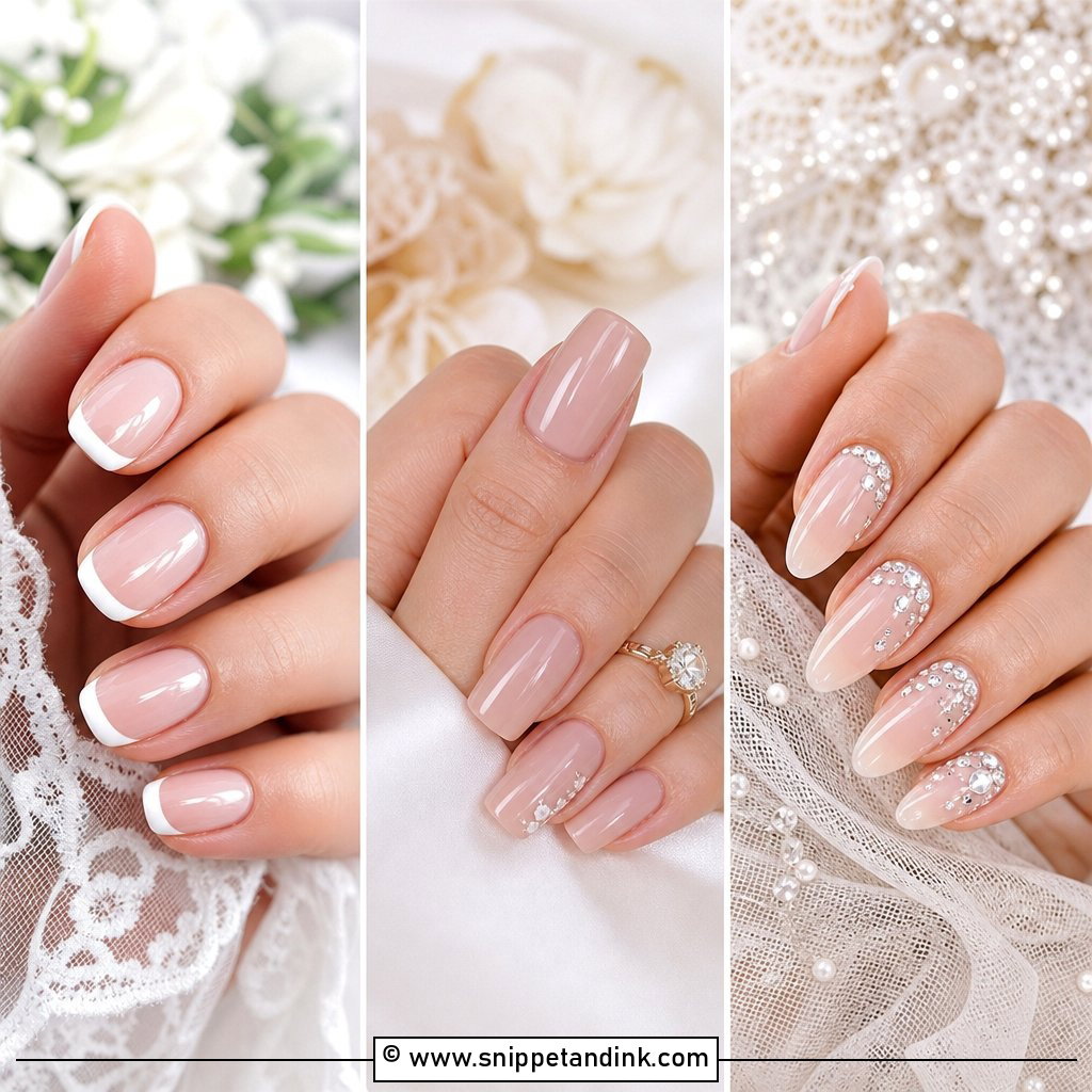 20 Cute Nails for Wedding Looks Brides Will Adore