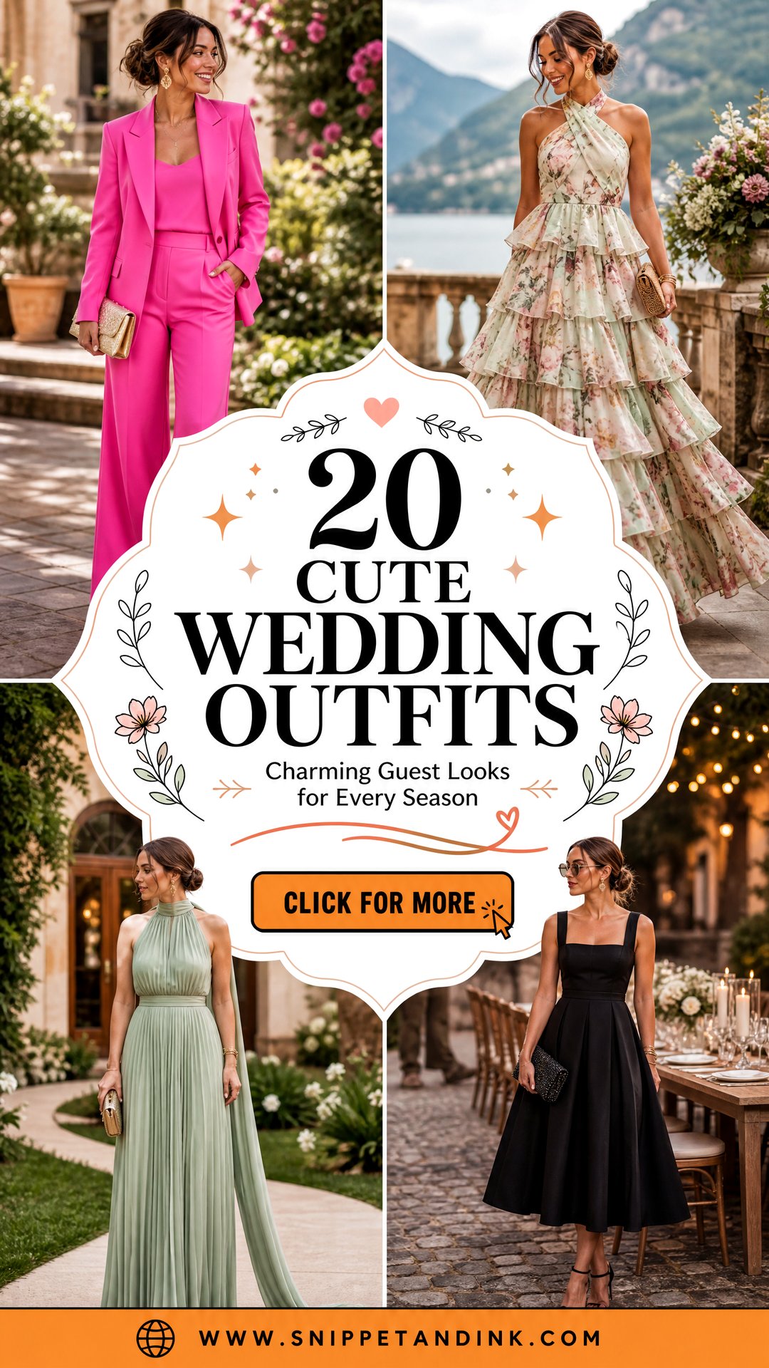 20 Cute Wedding Outfits Charming Guest Looks for Every Season - 20 Cute Wedding Outfits: Charming Guest Looks for Every Season
