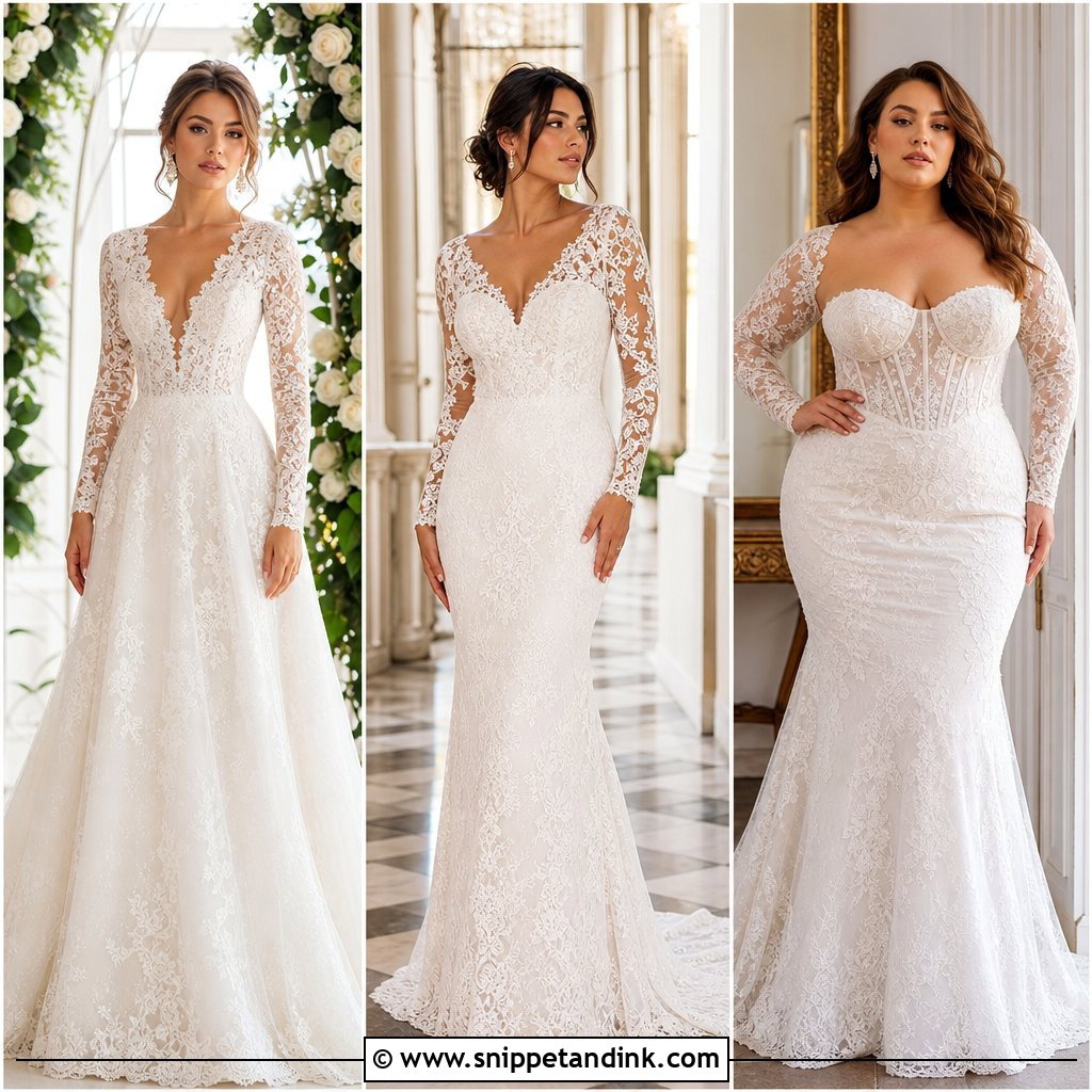 20 Dantel Wedding Dress Long Sleeve Ideas: Elegant Bridal Looks