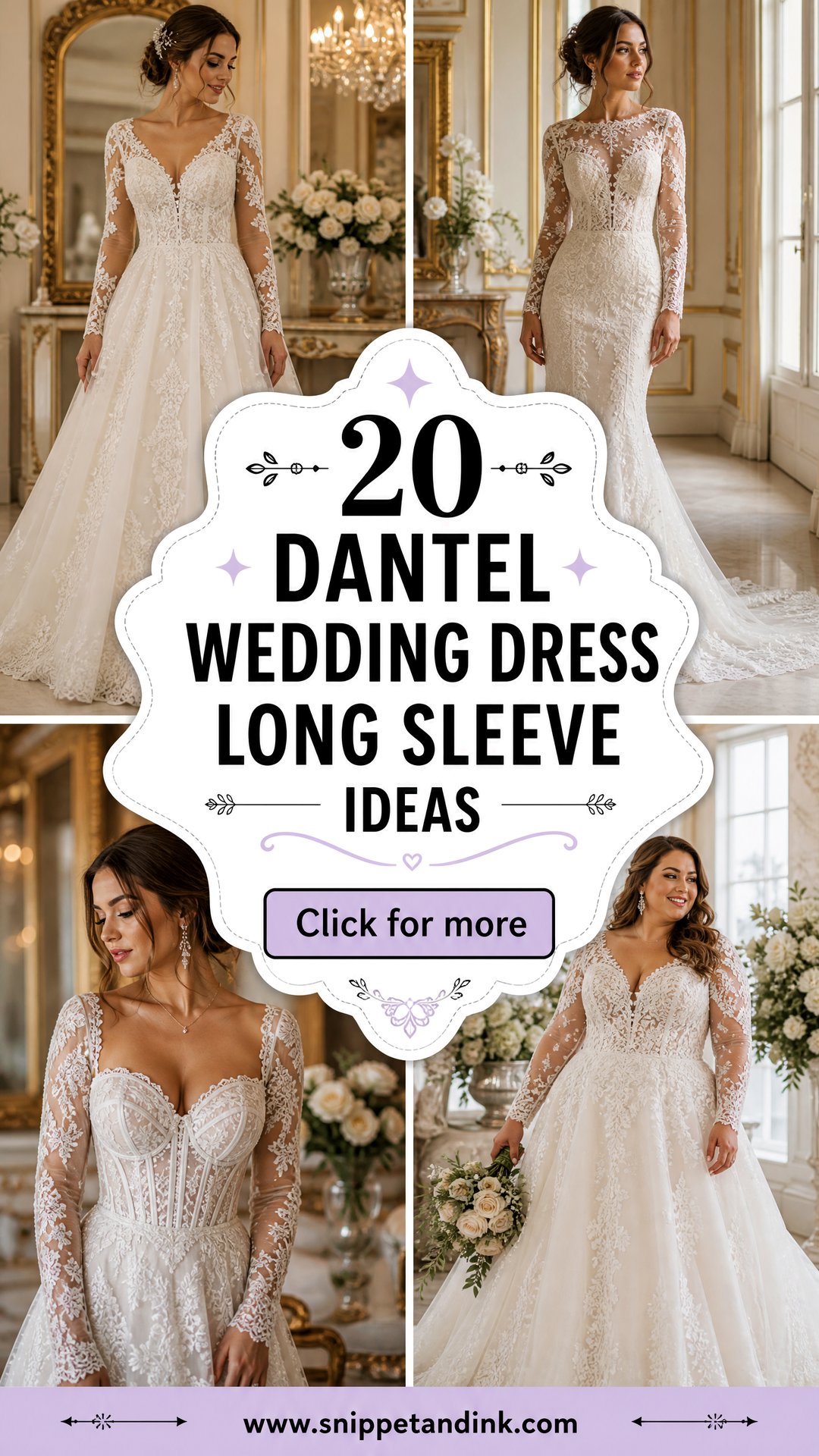 20 Dantel Wedding Dress Long Sleeve Ideas Elegant Bridal Looks - 20 Dantel Wedding Dress Long Sleeve Ideas: Elegant Bridal Looks