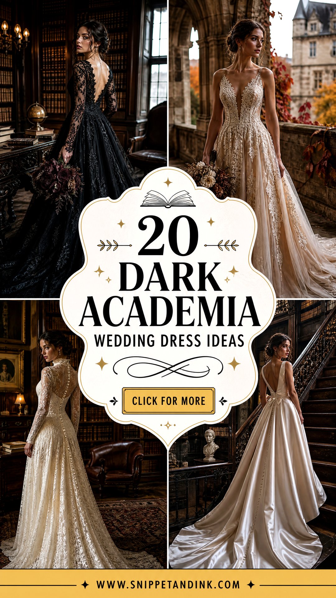 20 Dark Academia Wedding Dress Ideas Moody Bridal Looks for Fall - 20 Dark Academia Wedding Dress Ideas: Moody Bridal Looks for Fall