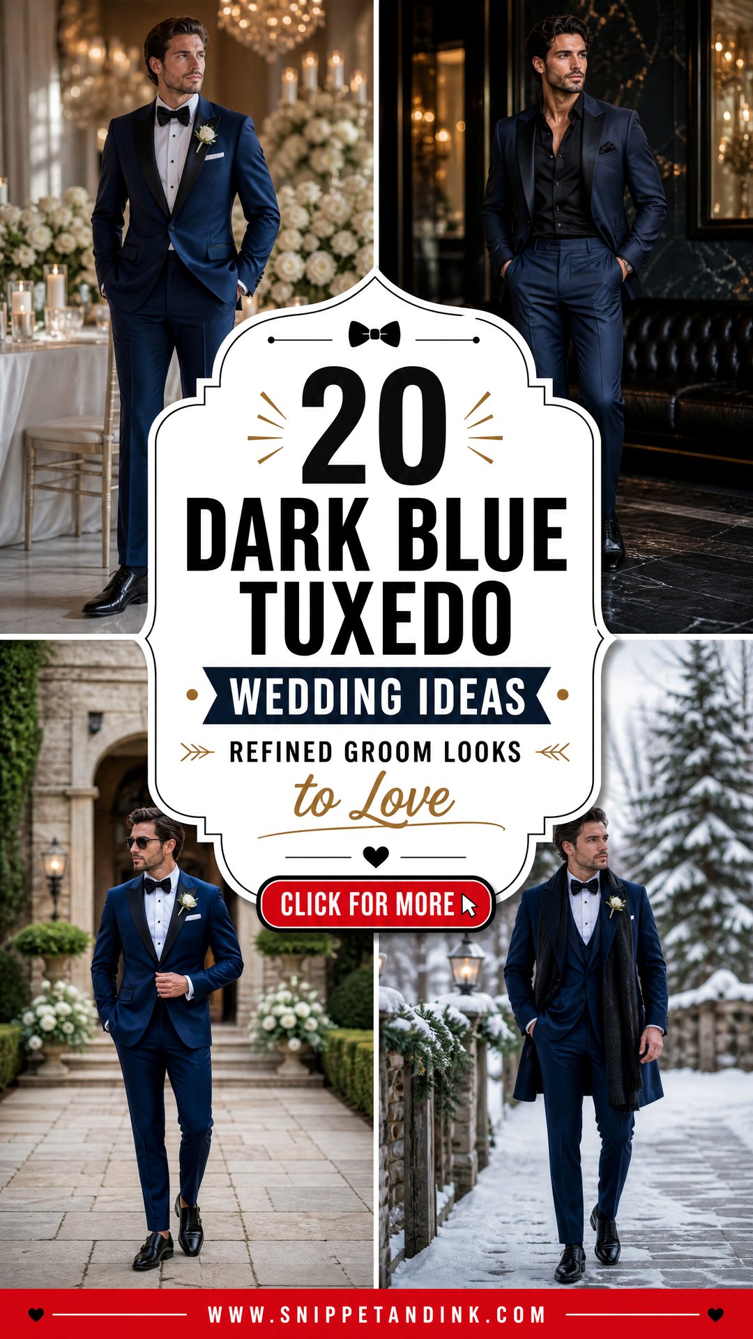 20 Dark Blue Tuxedo Wedding Ideas Refined Groom Looks to Love - 20 Dark Blue Tuxedo Wedding Ideas: Refined Groom Looks to Love