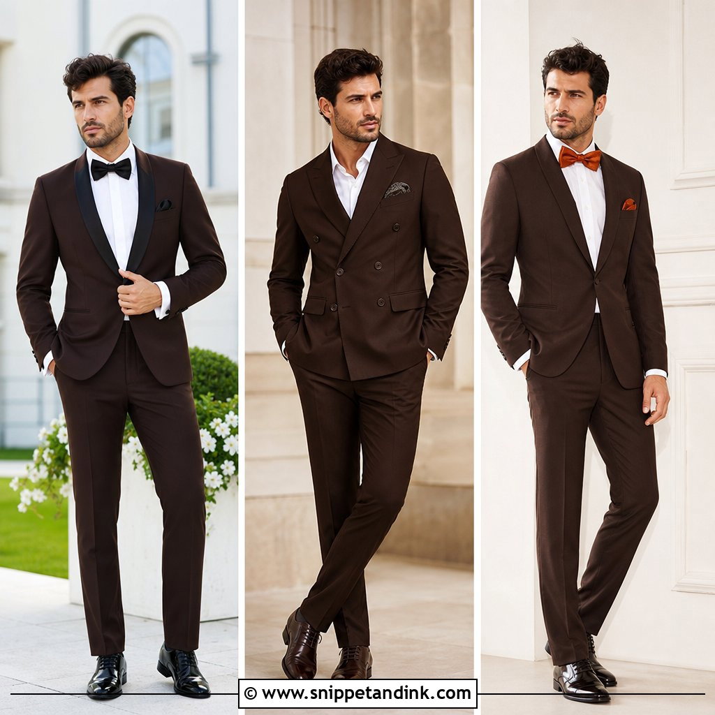20 Dark Brown Tuxedo Wedding Ideas: Sophisticated Groom Style