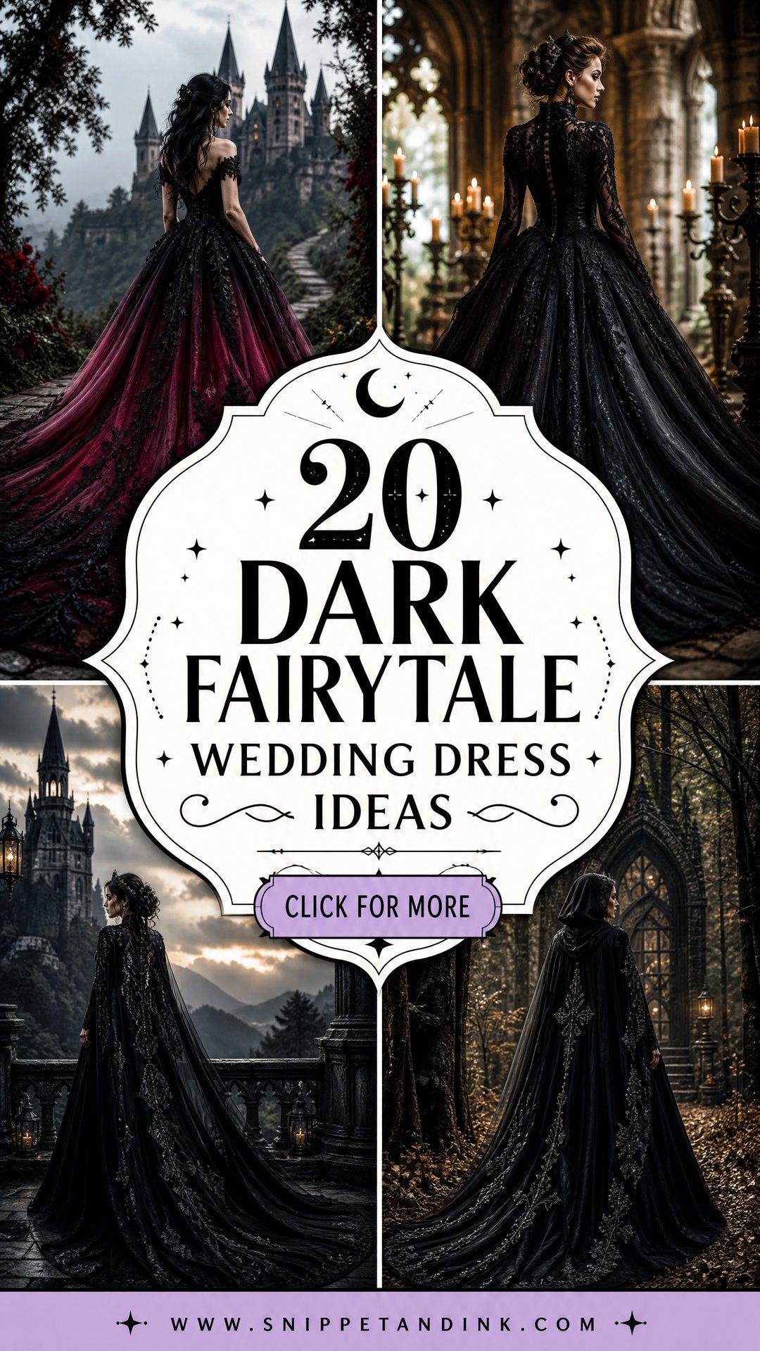 20 Dark Fairytale Wedding Dress Ideas Moody Gothic Bridal Looks - 20 Dark Fairytale Wedding Dress Ideas: Moody Gothic Bridal Looks