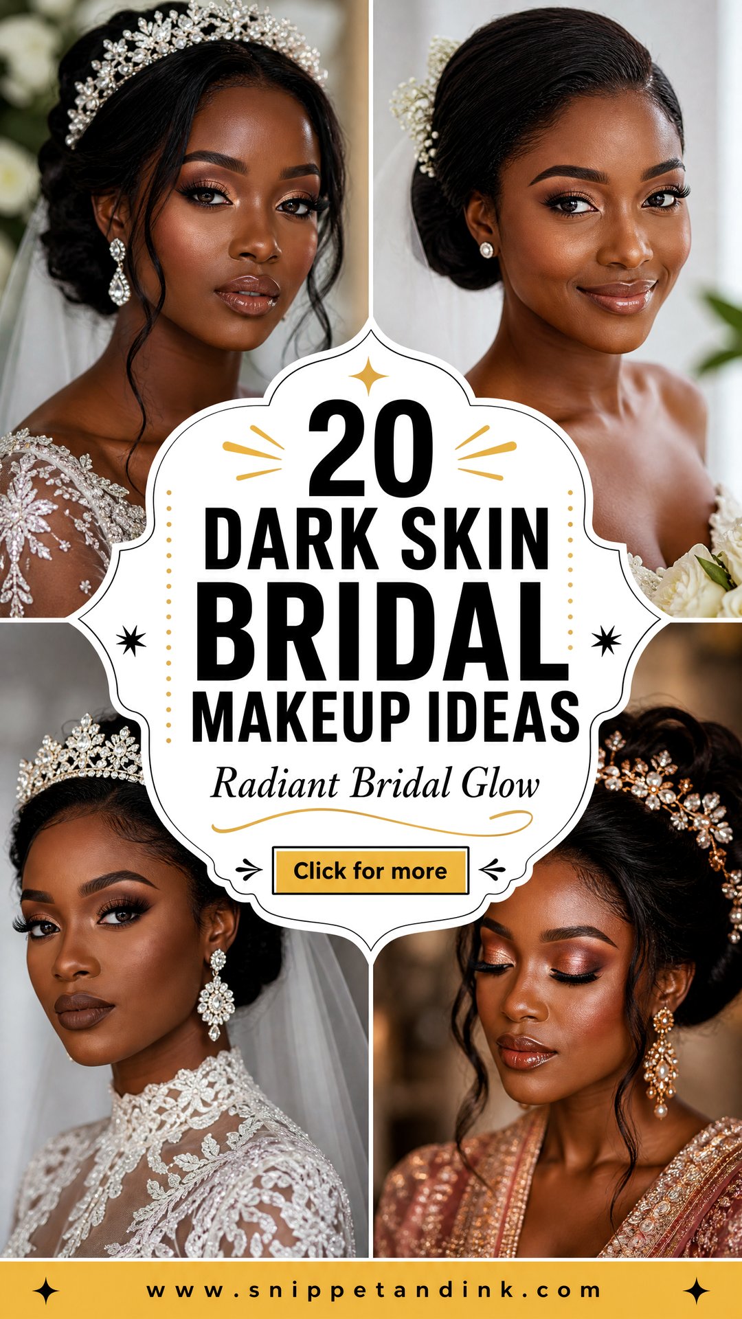 20 Dark Skin Bridal Makeup Ideas for a Radiant Glow - 20 Dark Skin Bridal Makeup Ideas for a Radiant Glow