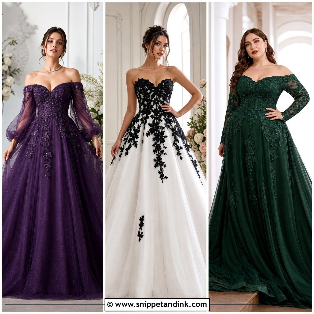 20 Dark Wedding Dresses for a Striking Gothic Bridal Look