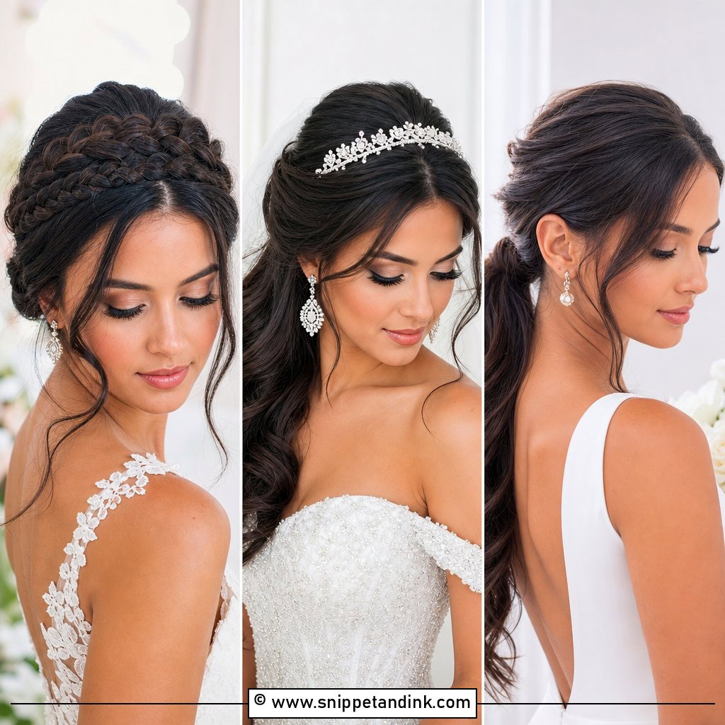20 Dark Wedding Hair Ideas for Romantic Moody Brides Today