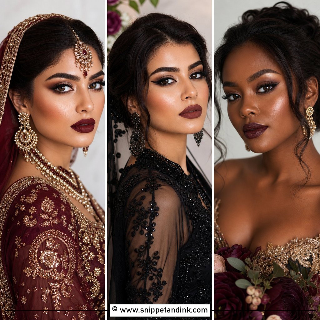 20 Dark Wedding Makeup Brides Will Love for Bold Glam Looks