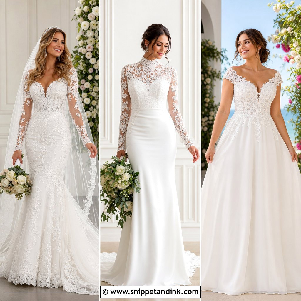20 Decent Wedding Dresses for Elegant and Modest Brides