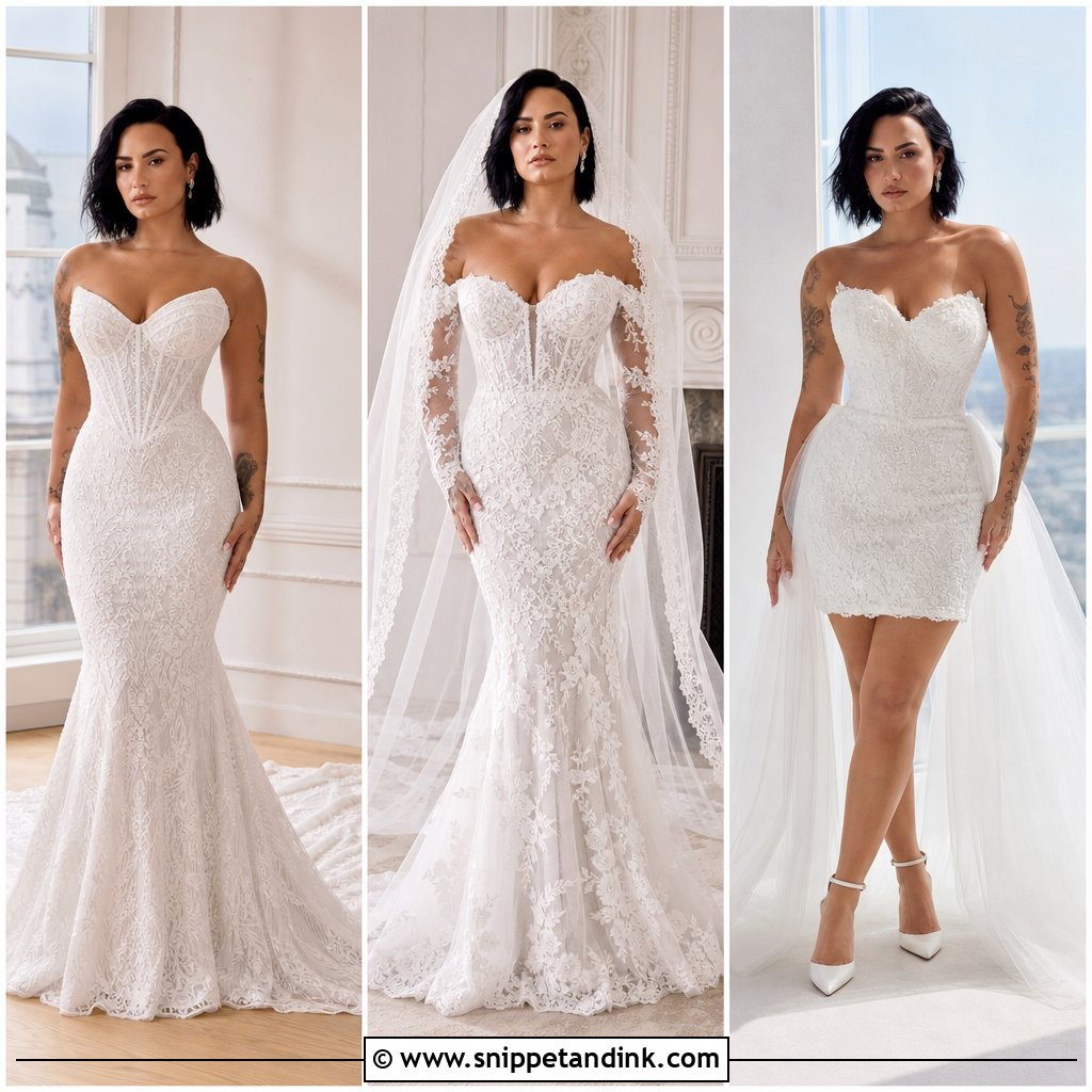20 Demi Lovato Wedding Dress Ideas for a Glam Bridal Look