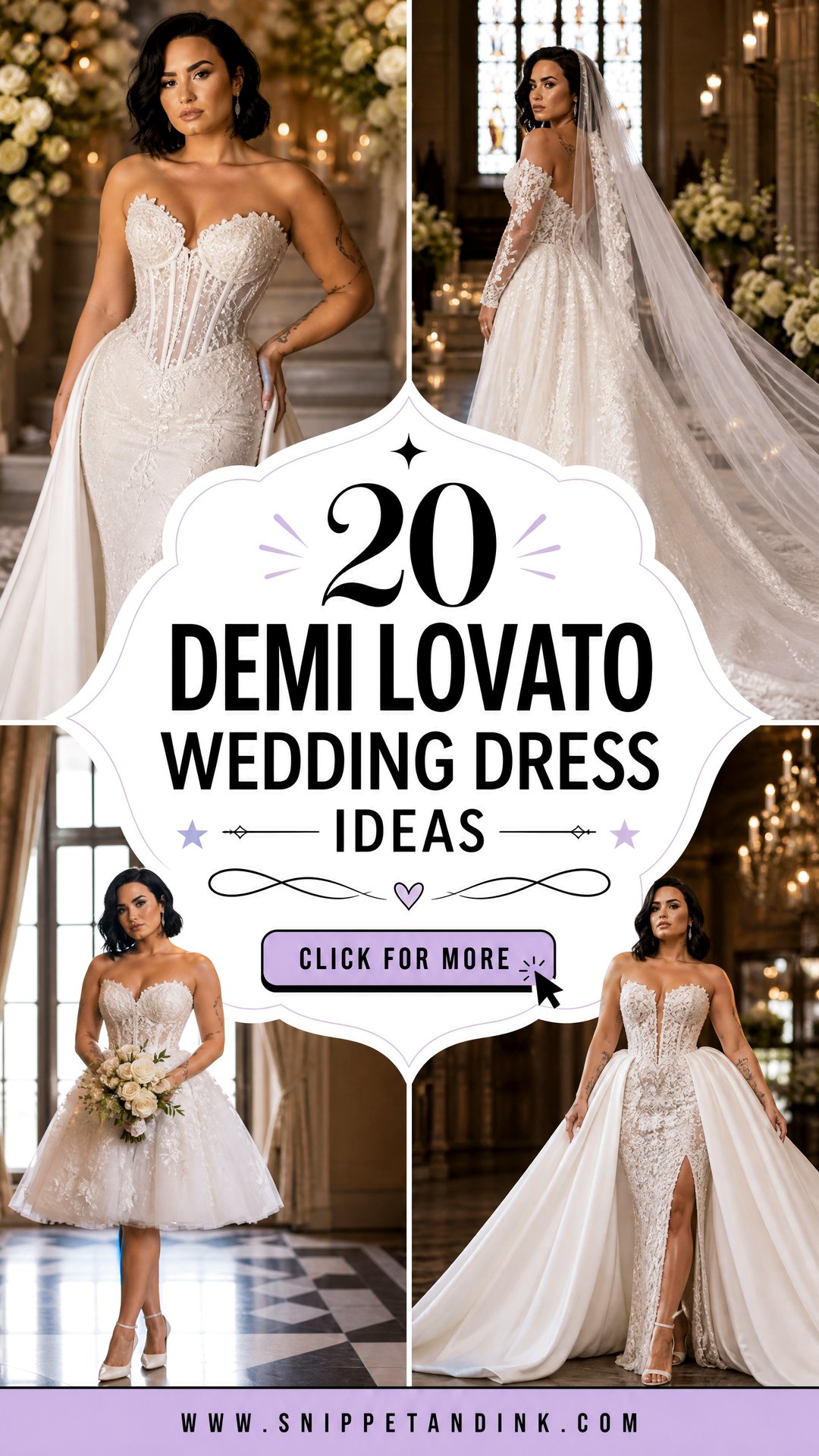 20 Demi Lovato Wedding Dress Ideas for a Glam Bridal Look - 20 Demi Lovato Wedding Dress Ideas for a Glam Bridal Look