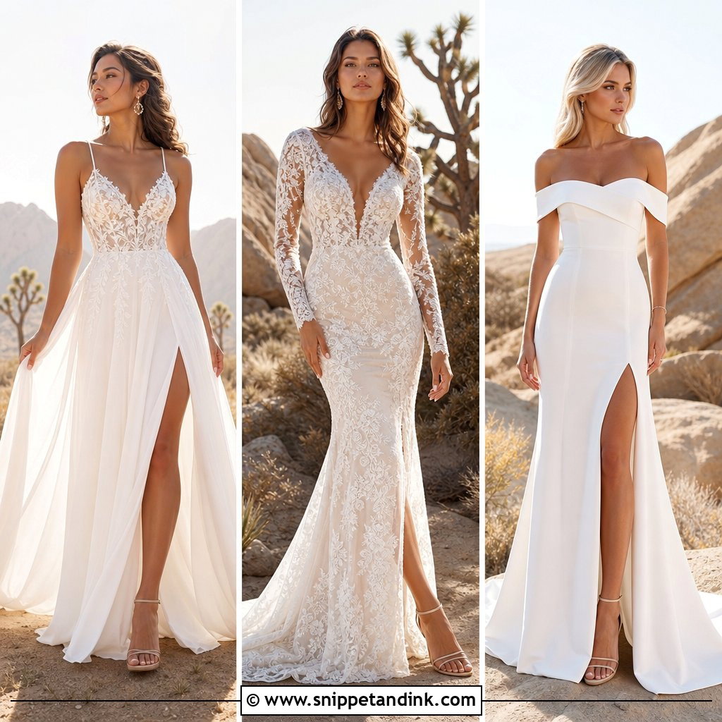 20 Desert Wedding Dress Ideas for Stylish Boho Brides This Season