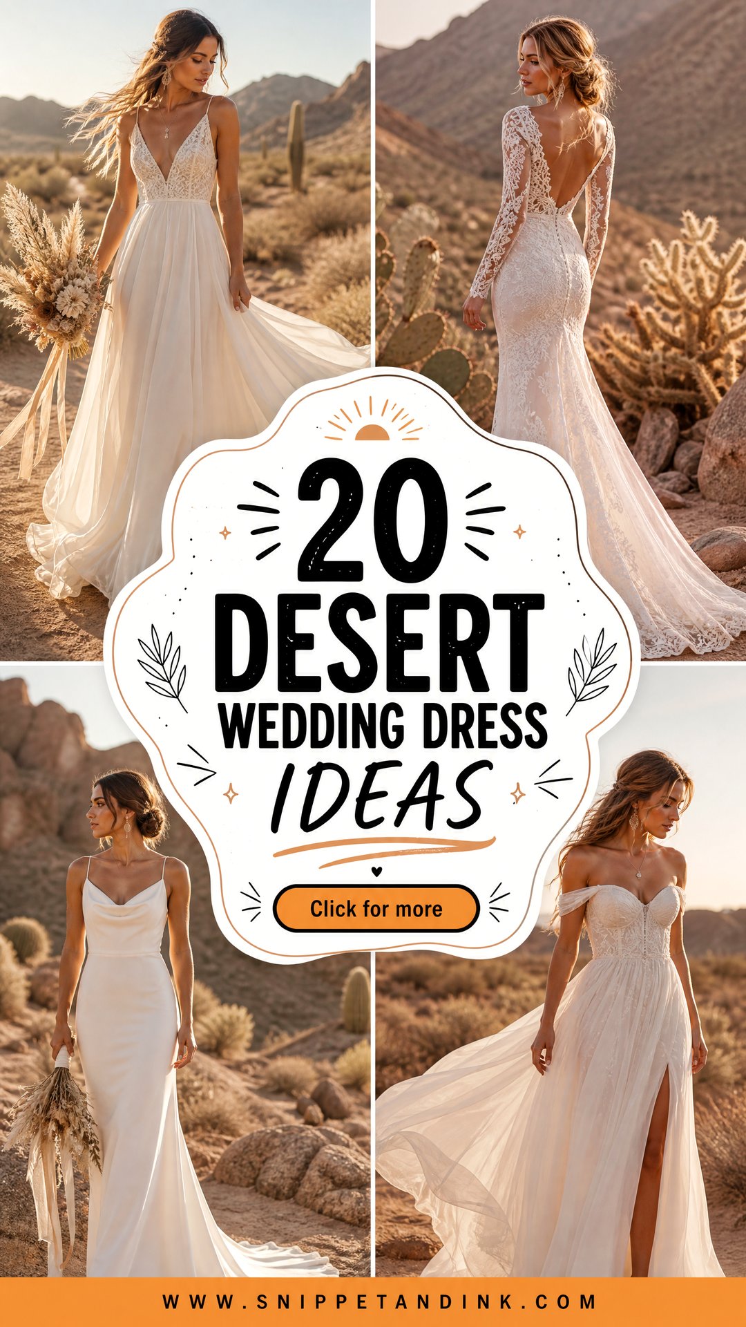20 Desert Wedding Dress Ideas for Stylish Boho Brides This Season - 20 Desert Wedding Dress Ideas for Stylish Boho Brides This Season