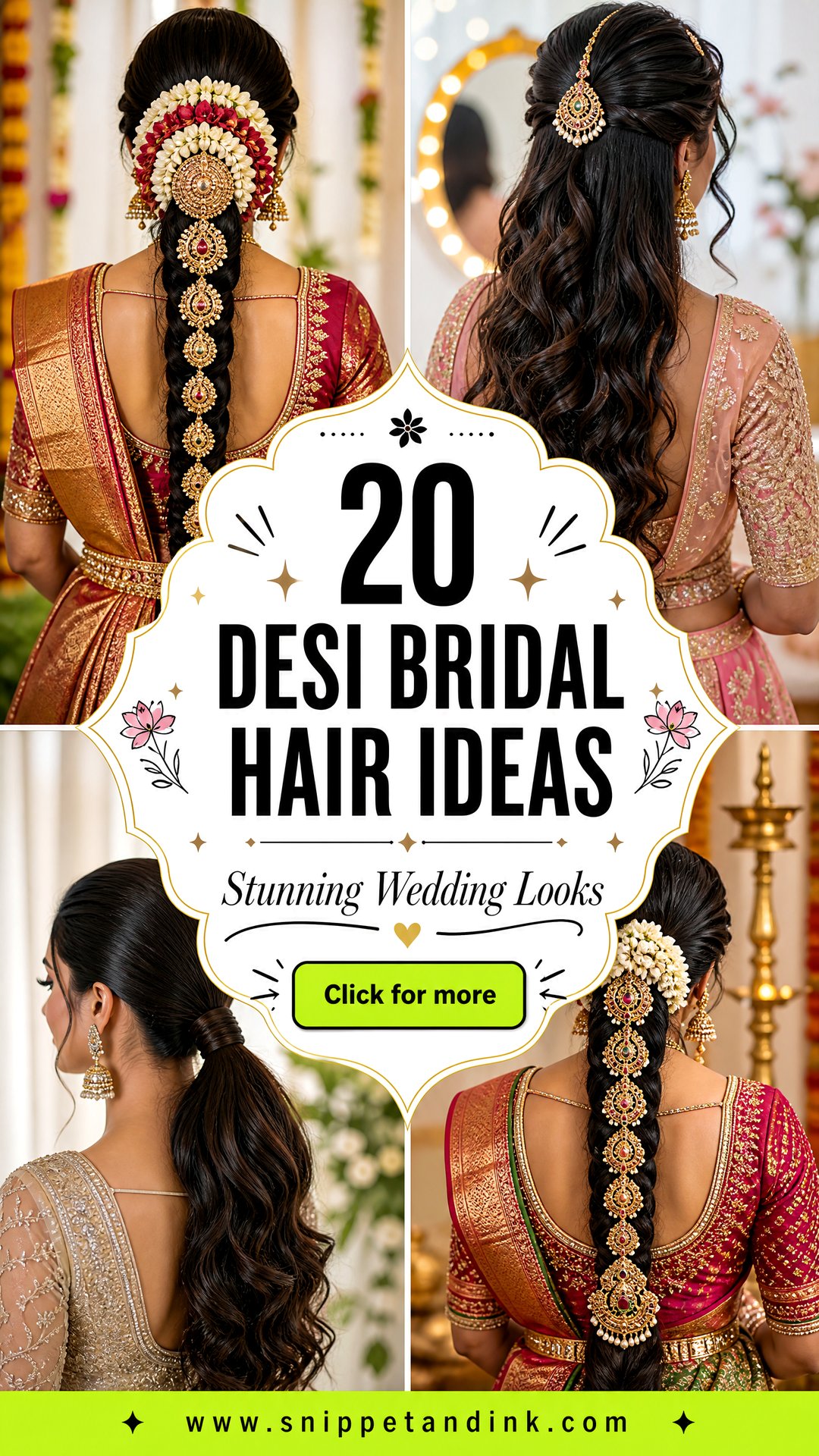 20 Desi Bridal Hair Ideas for Stunning Wedding Looks - 20 Desi Bridal Hair Ideas for Stunning Wedding Looks