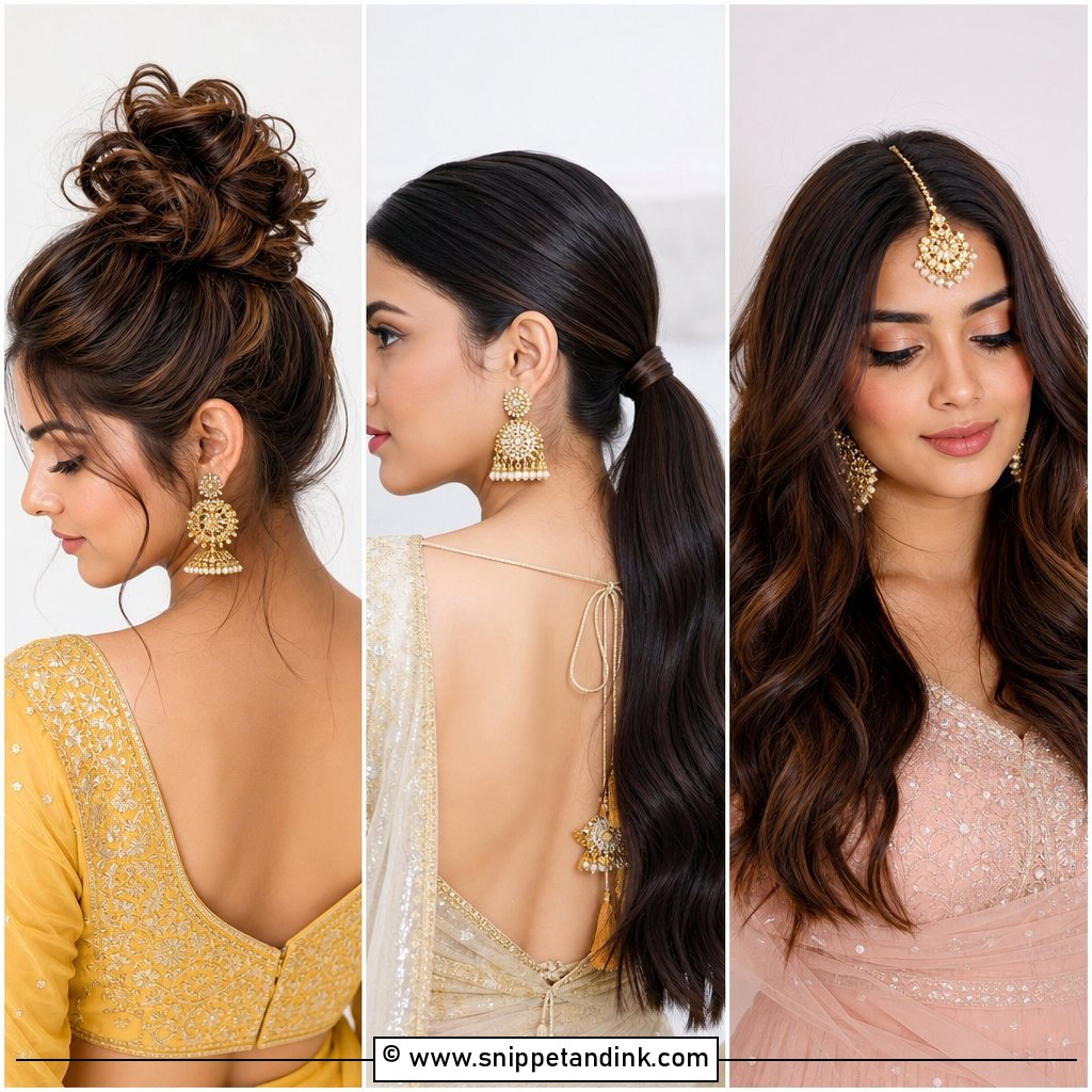 20 Desi Bride Hair Ideas for Elegant Wedding Day Glam