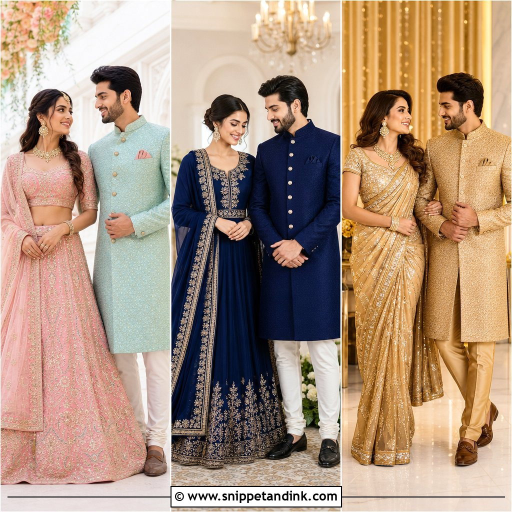 20 Desi Couple Outfits for Picture-Perfect Wedding Style