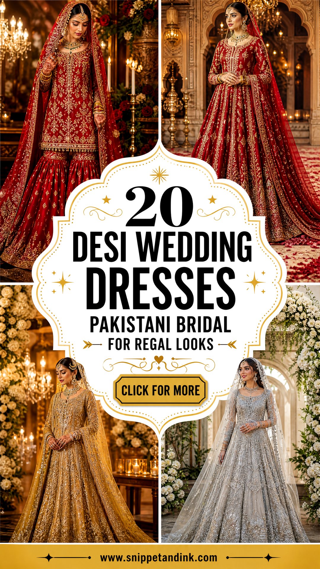 20 Desi Wedding Dresses Pakistani Bridal for Regal Looks - 20 Desi Wedding Dresses Pakistani Bridal for Regal Looks