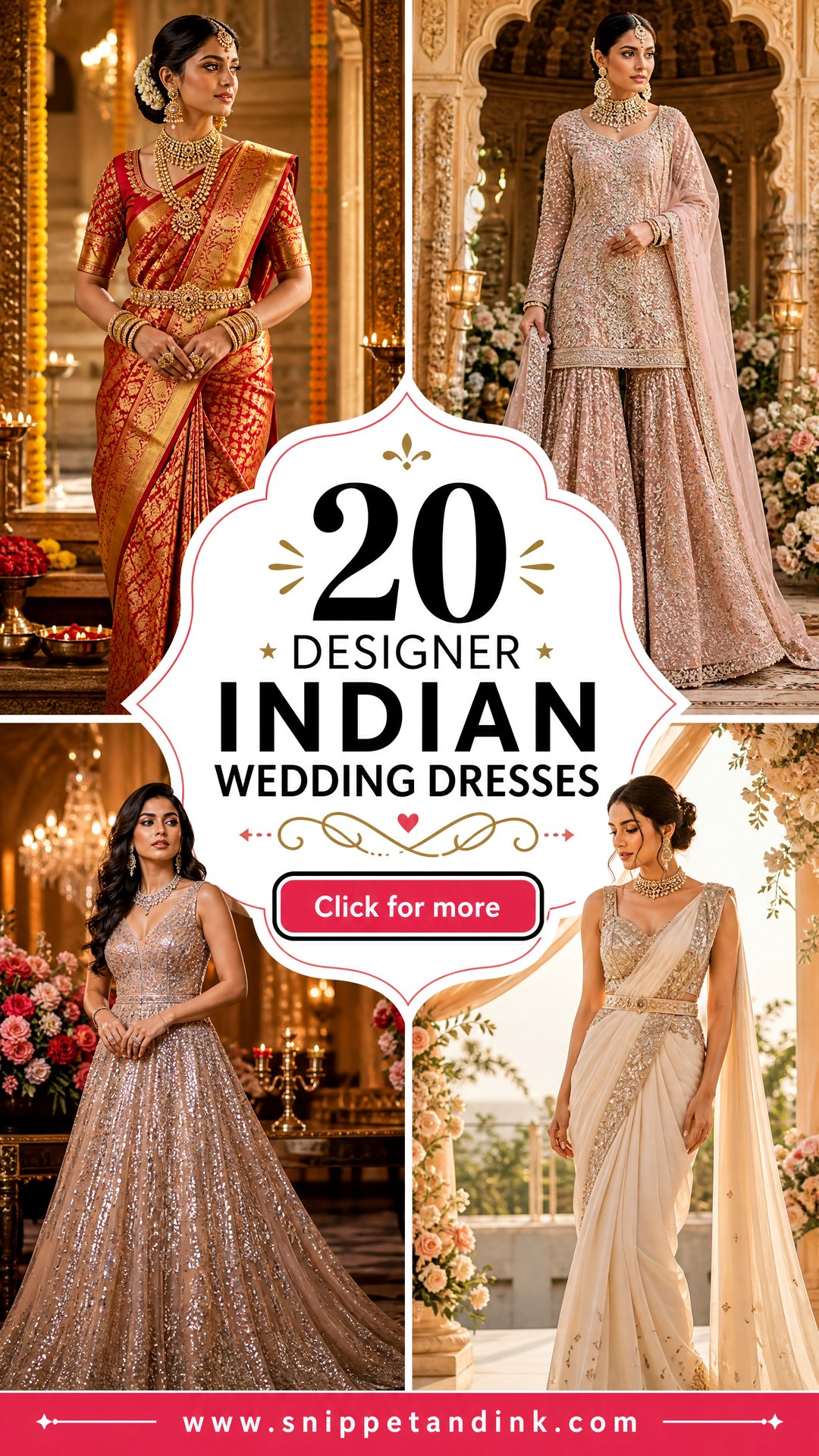 20 Designer Indian Wedding Dresses for a Regal Bridal Look - 20 Designer Indian Wedding Dresses for a Regal Bridal Look