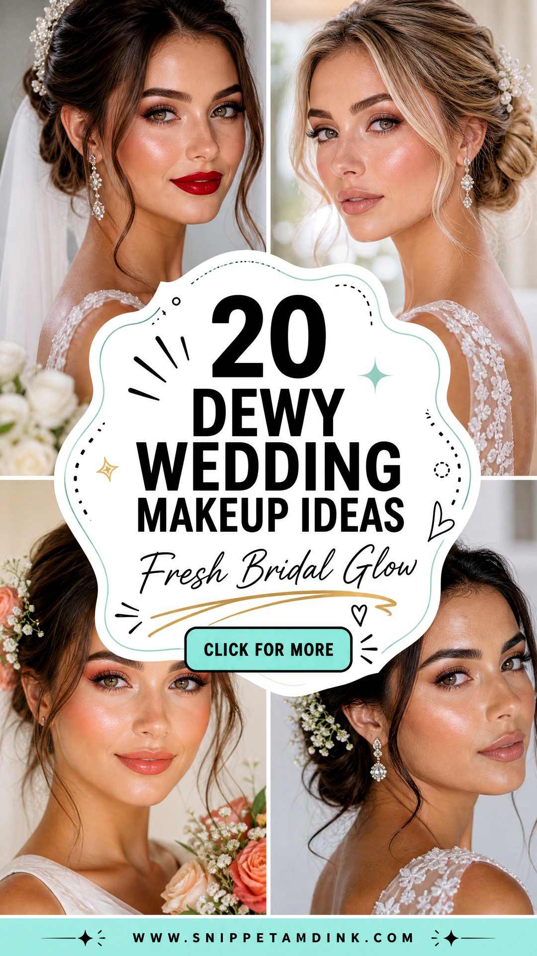 20 Dewy Wedding Makeup Ideas for a Fresh Bridal Glow - 20 Dewy Wedding Makeup Ideas for a Fresh Bridal Glow