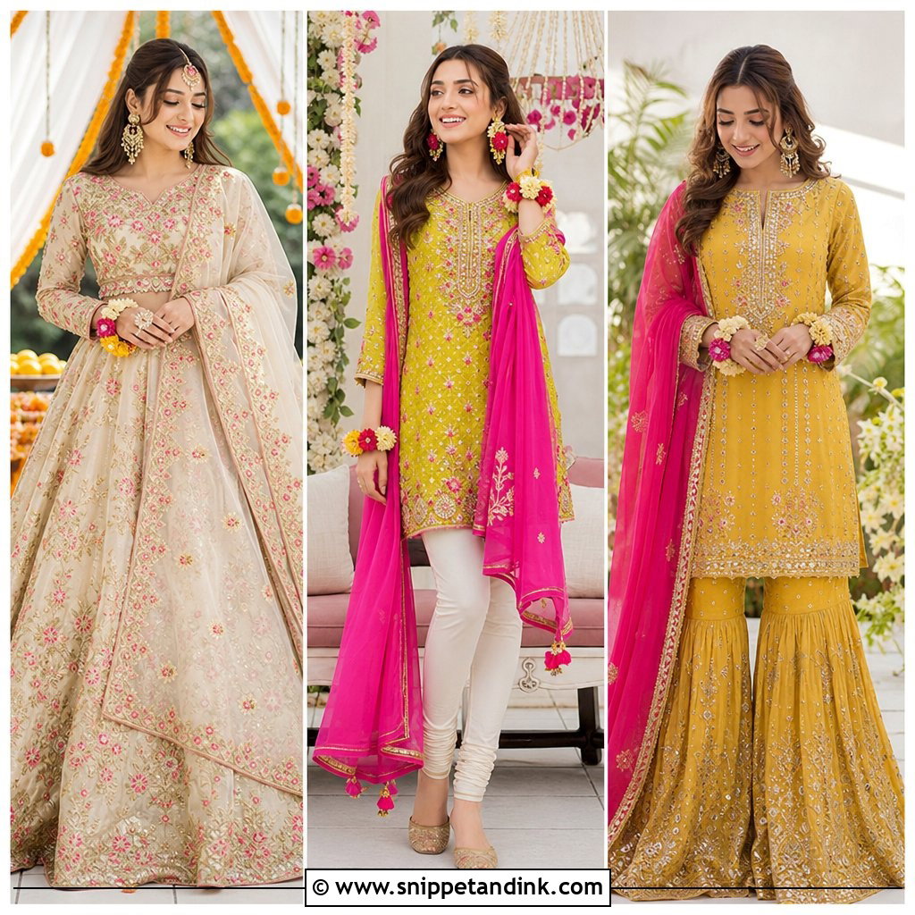20 Dholki Outfit Bride Ideas for a Vibrant Mehndi Night