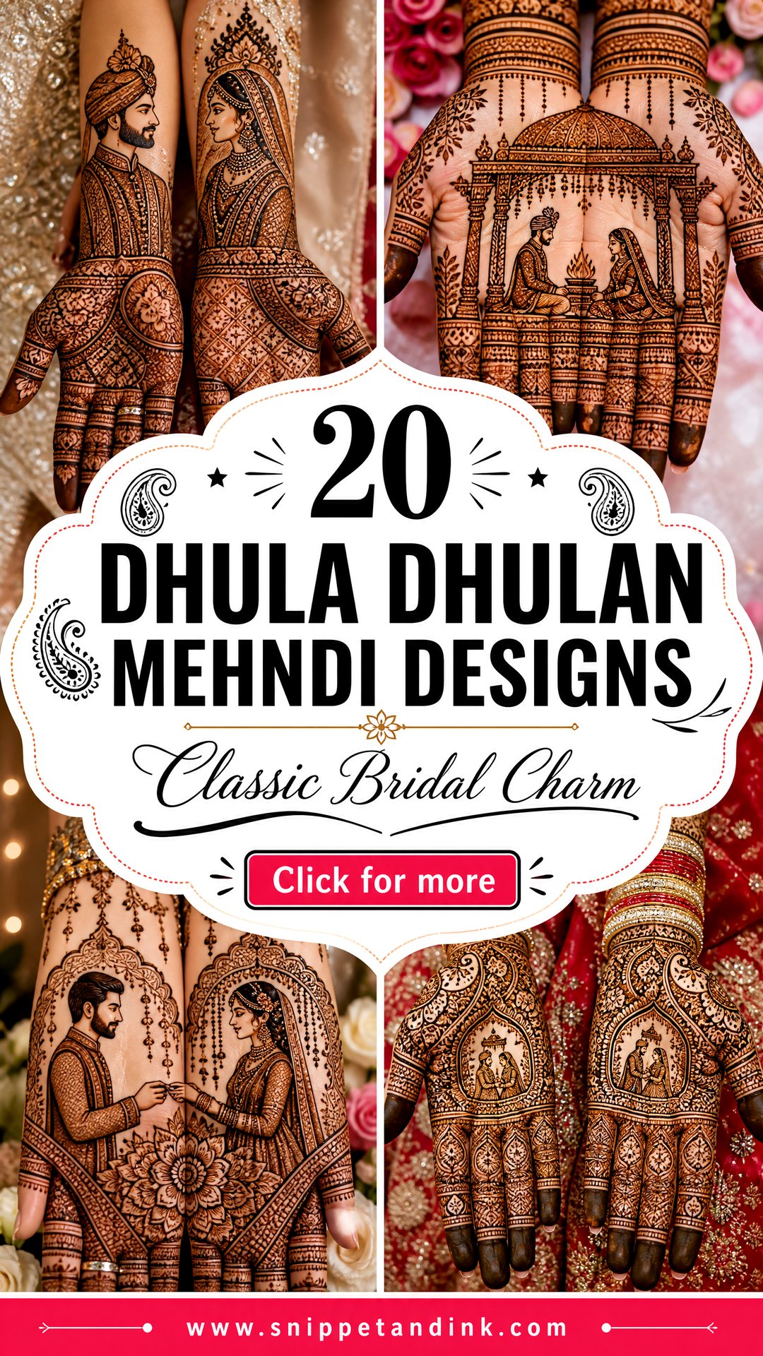 20 Dhula Dhulan Mehndi Designs for Classic Bridal Charm - 20 Dhula Dhulan Mehndi Designs for Classic Bridal Charm