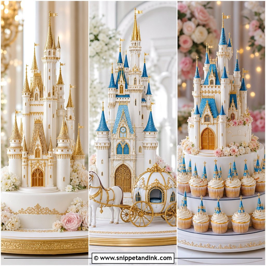 20 Disney Castle Wedding Cake Ideas for Fairy-Tale Brides