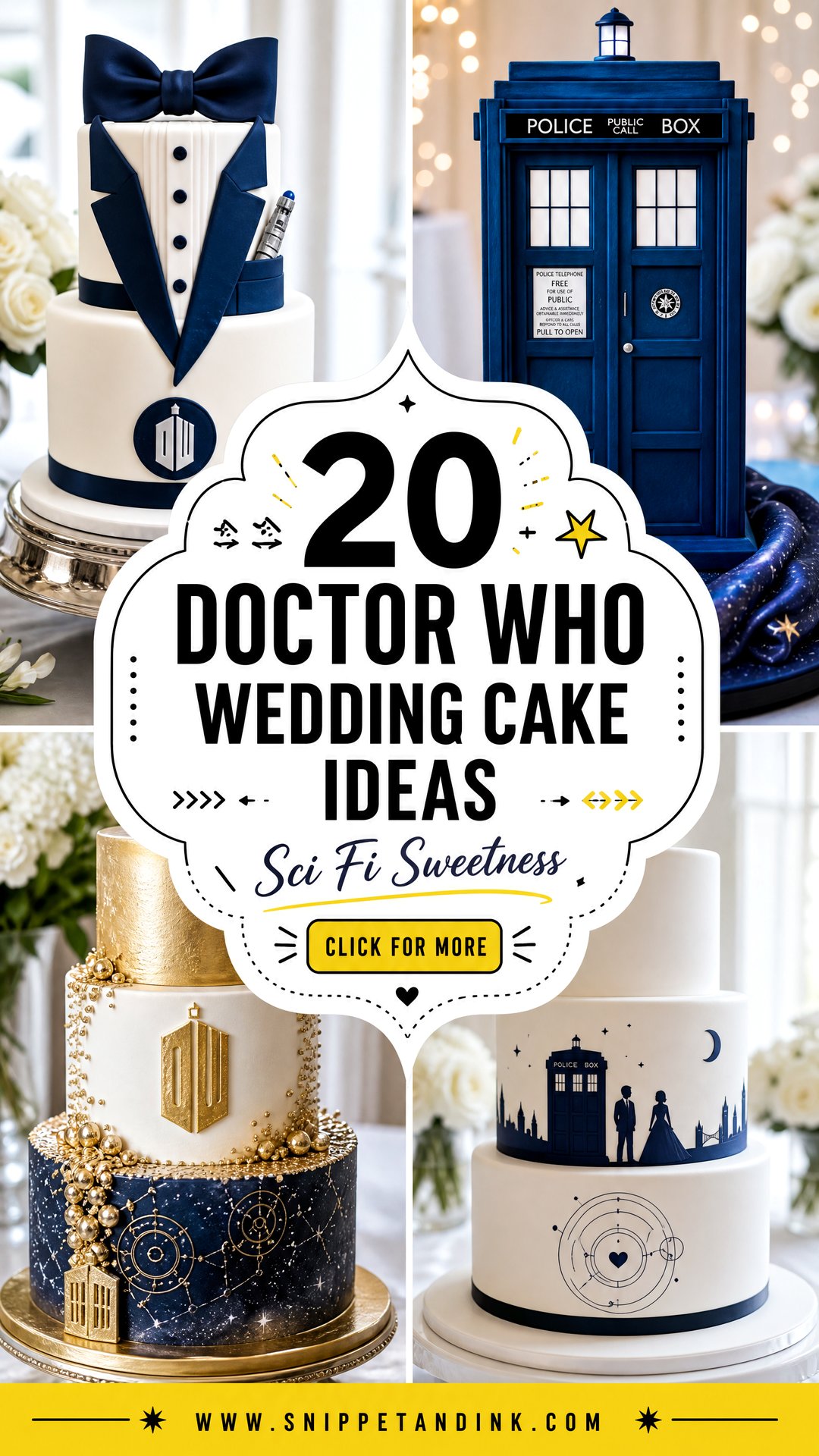 20 Doctor Who Wedding Cake Ideas for Fun Sci-Fi Couples - 20 Doctor Who Wedding Cake Ideas for Fun Sci-Fi Couples