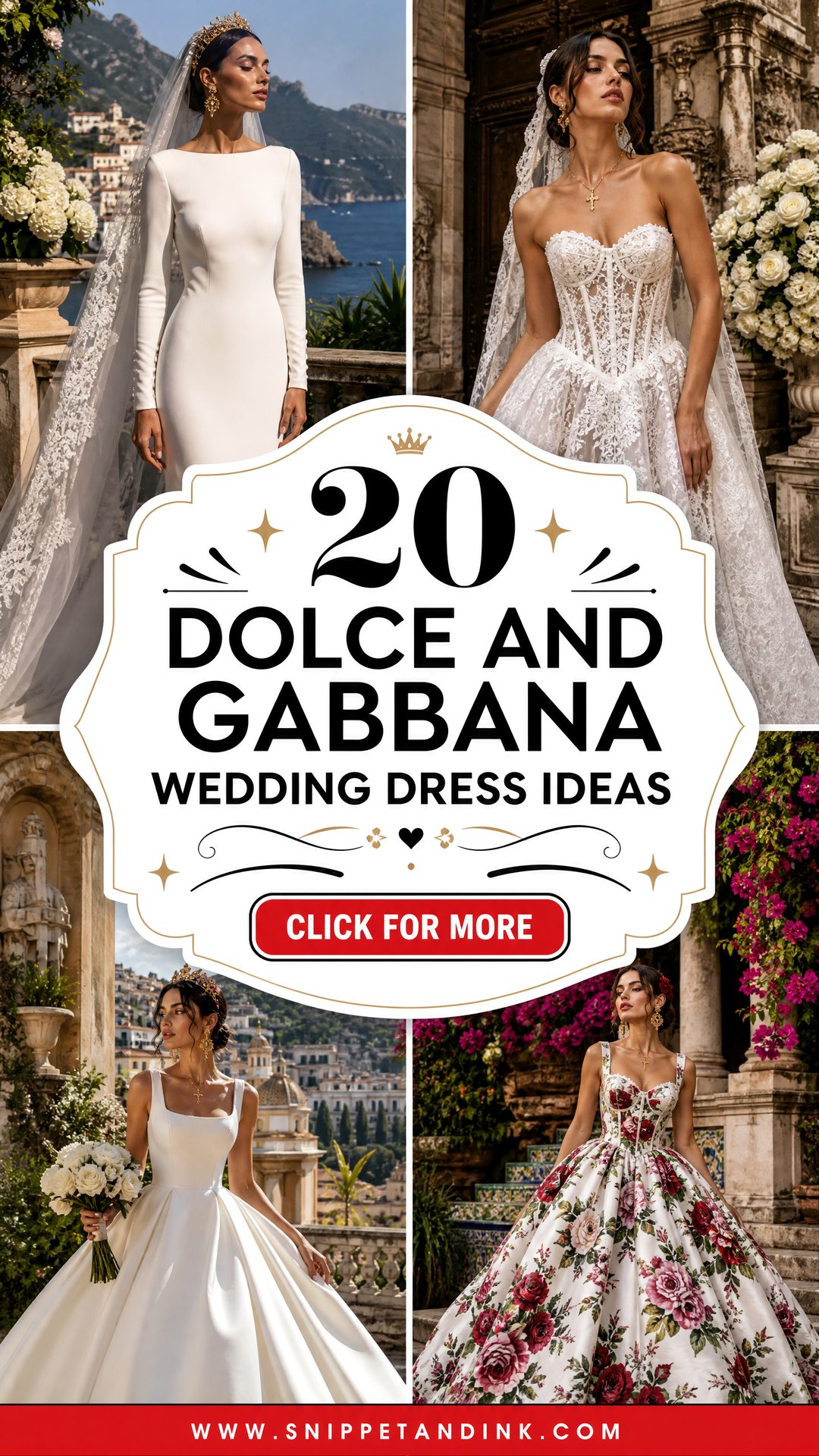 20 Dolce and Gabbana Wedding Dress Ideas for Luxe Brides - 20 Dolce and Gabbana Wedding Dress Ideas for Luxe Brides