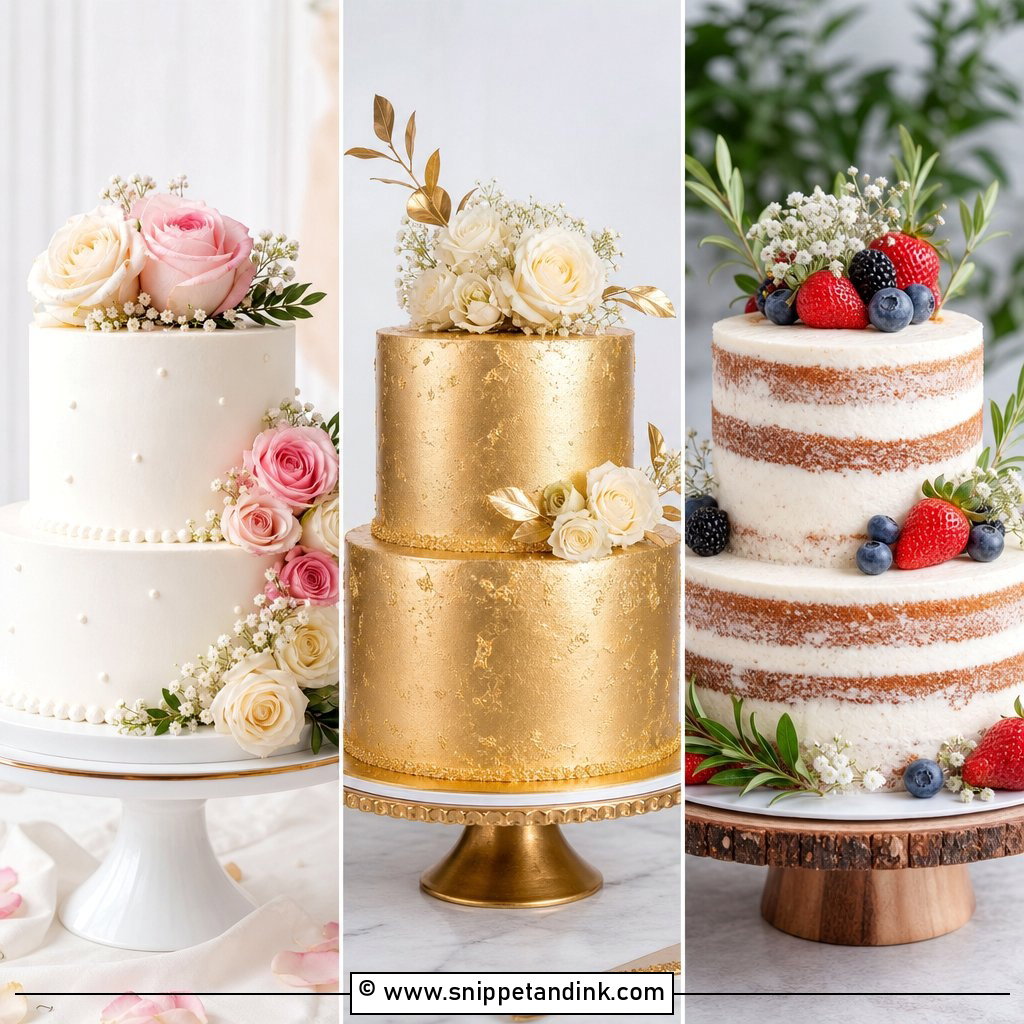 20 Double Decker Cake Design Ideas for Wedding Wow Moments