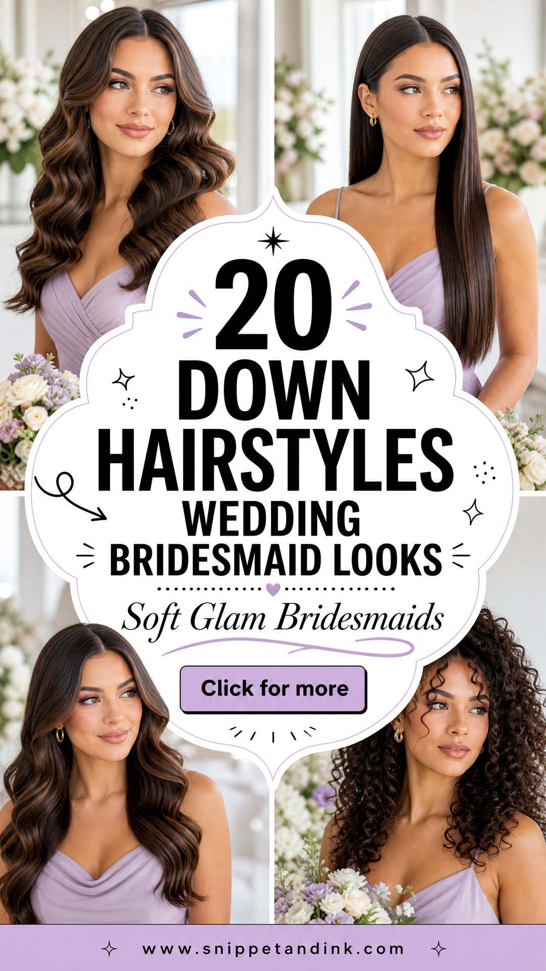 20 Down Hairstyles Wedding Bridesmaid Looks for Soft Glam - 20 Down Hairstyles Wedding Bridesmaid Looks for Soft Glam