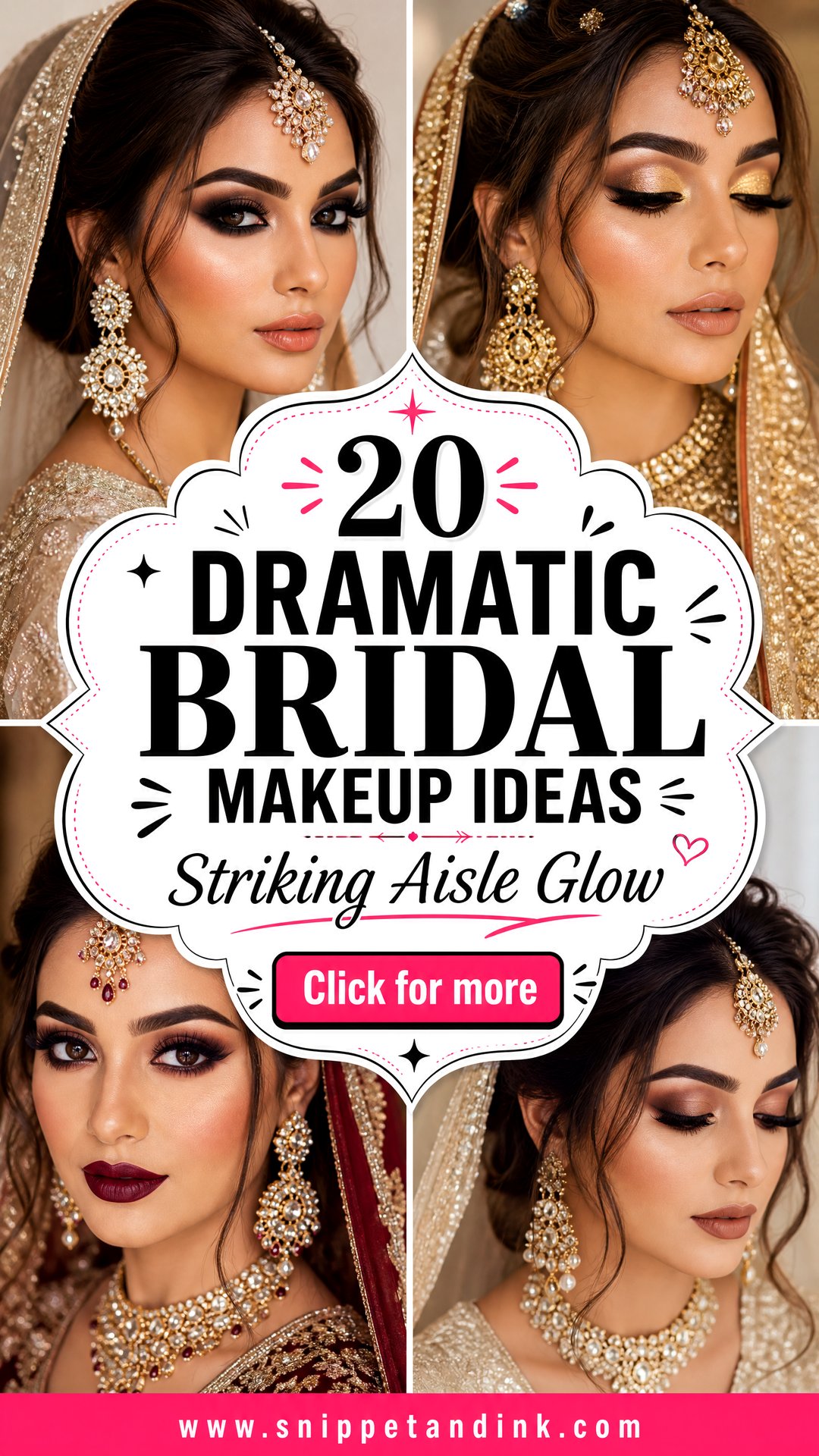 20 Dramatic Bridal Makeup Ideas for a Striking Aisle Look - 20 Dramatic Bridal Makeup Ideas for a Striking Aisle Look