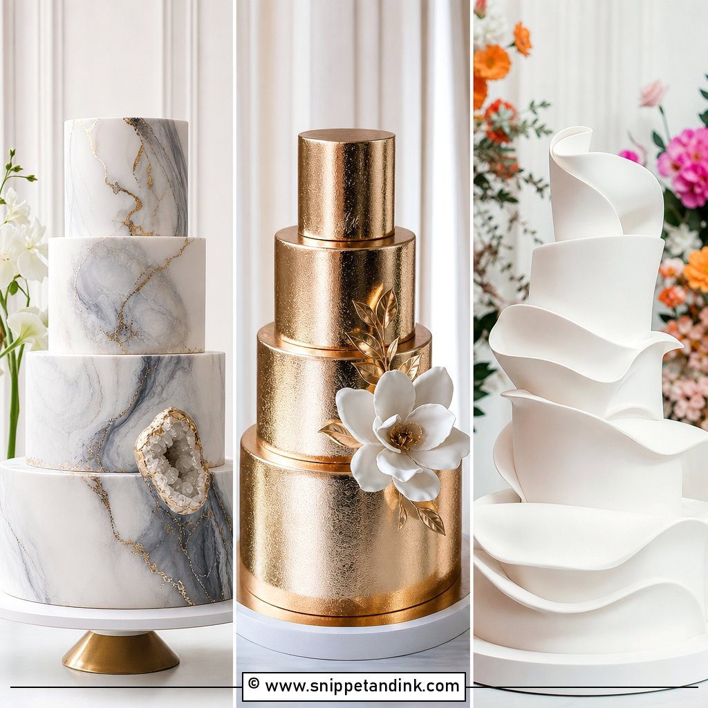 20 Dramatic Wedding Cake Ideas for Bold Modern Couples