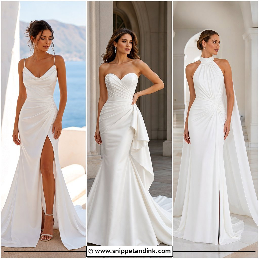 20 Draping Wedding Dress Ideas for an Elegant Bridal Look