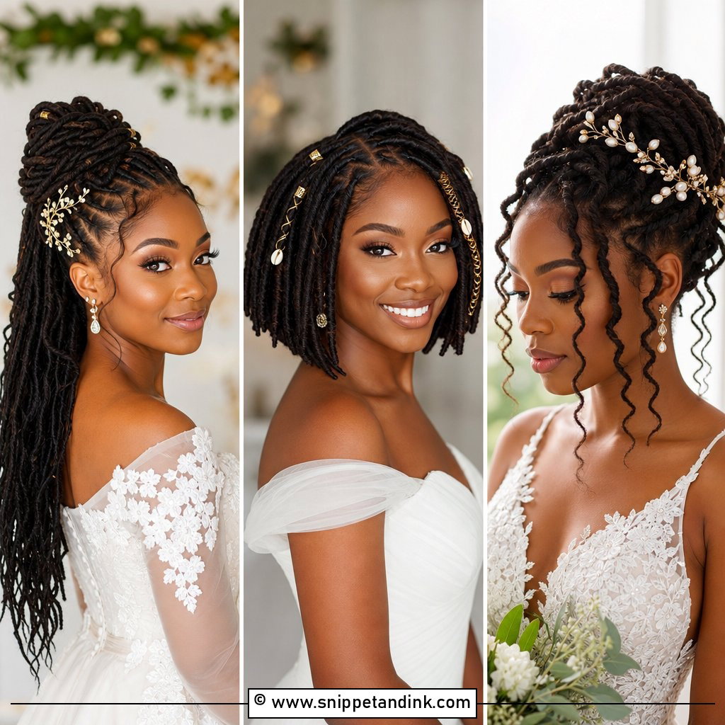20 Dreadlock Wedding Hairstyles Black Women Wear Beautifully