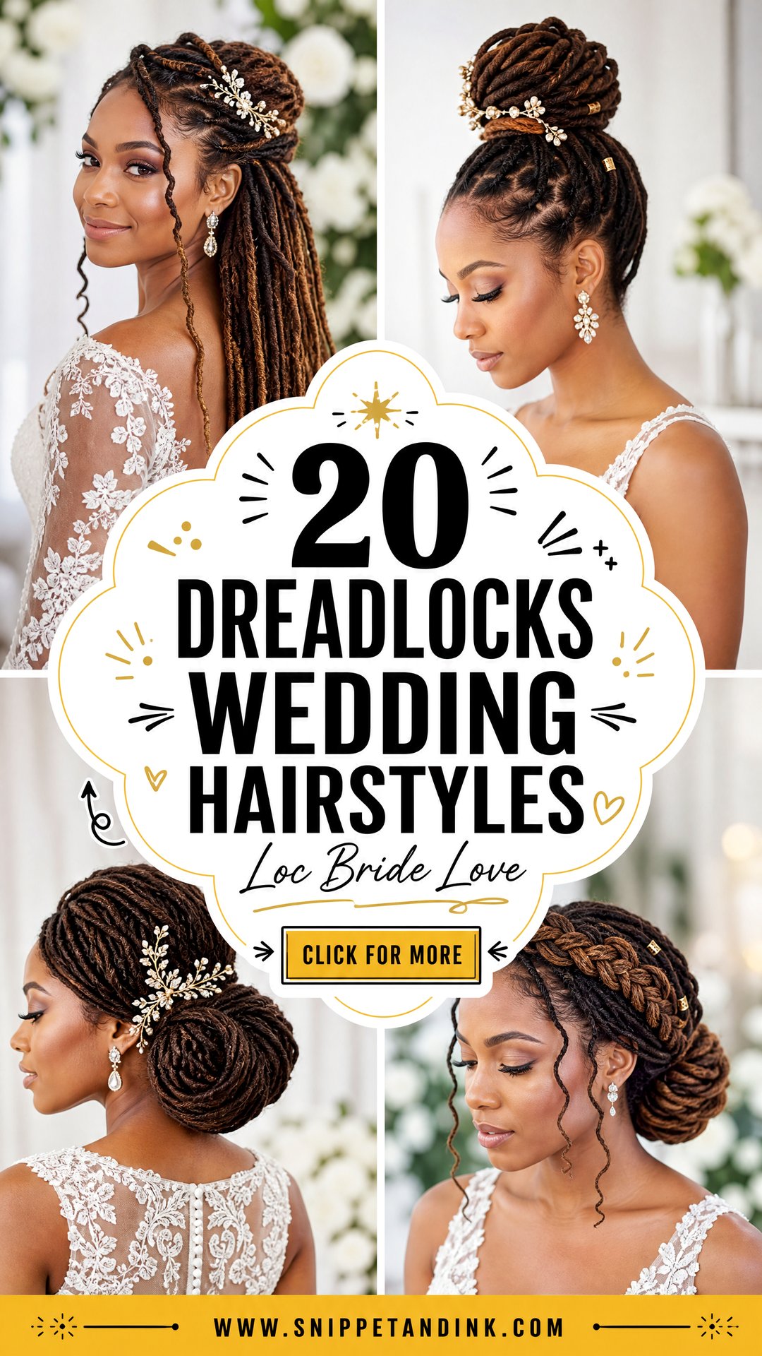 20 Dreadlocks Wedding Hairstyles Brides Will Truly Love - 20 Dreadlocks Wedding Hairstyles Brides Will Truly Love