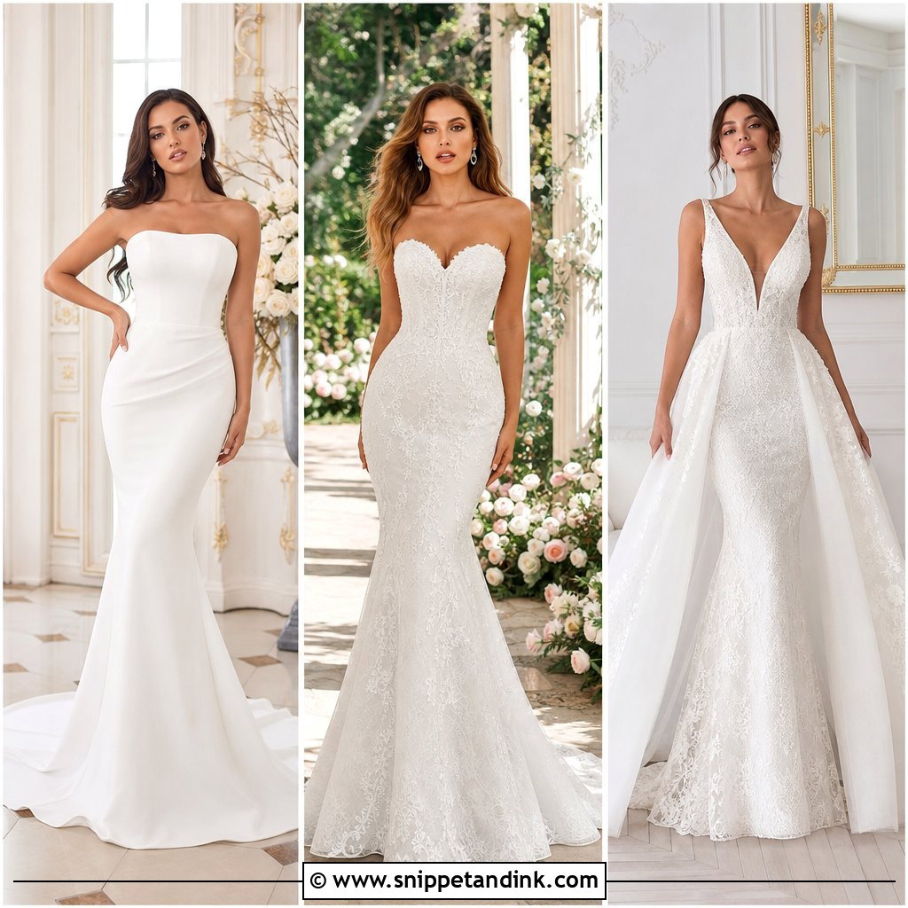 20 Dream Wedding Dresses Mermaid Styles for Glamorous Brides