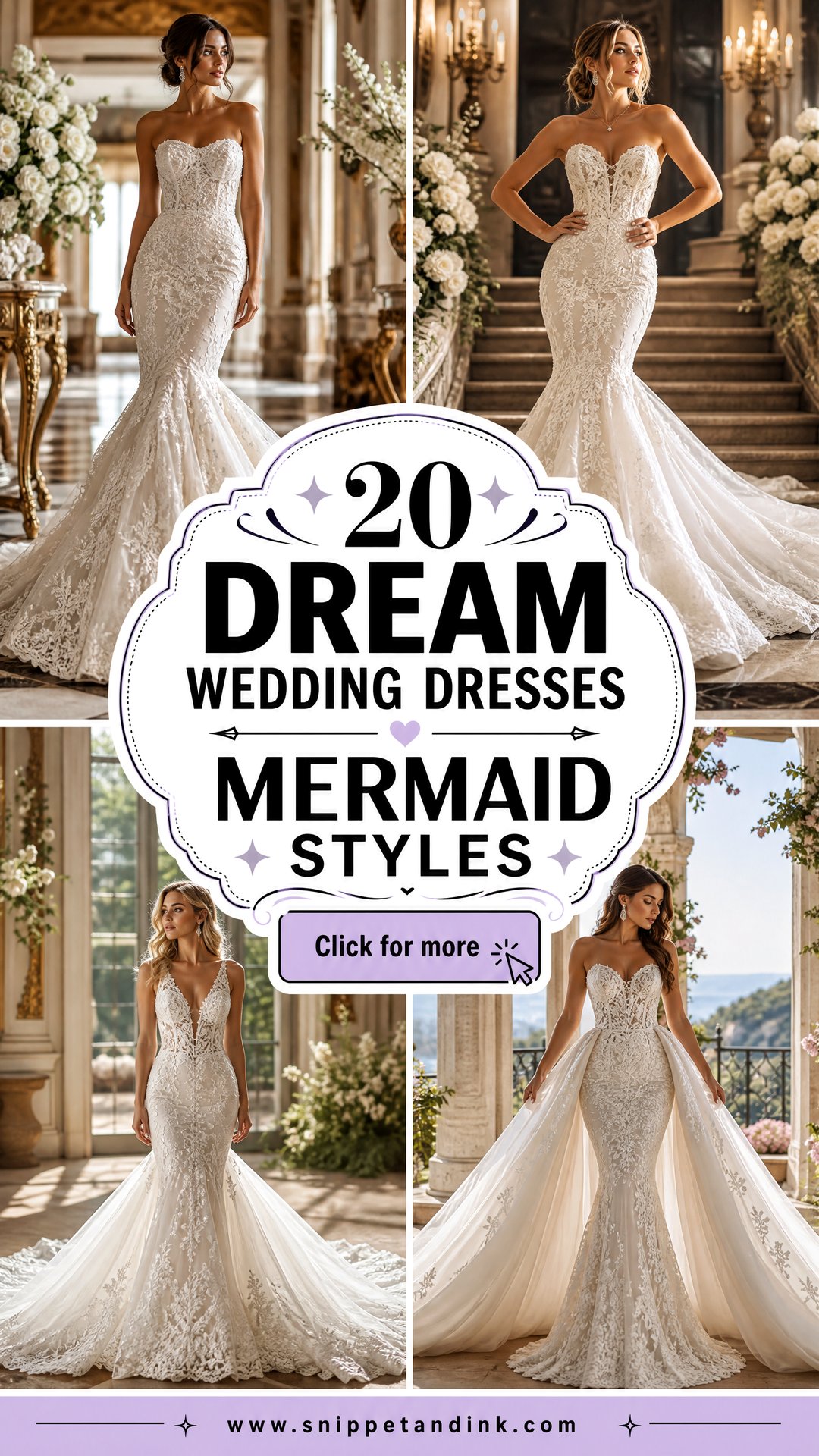 20 Dream Wedding Dresses Mermaid Styles for Glamorous Brides - 20 Dream Wedding Dresses Mermaid Styles for Glamorous Brides