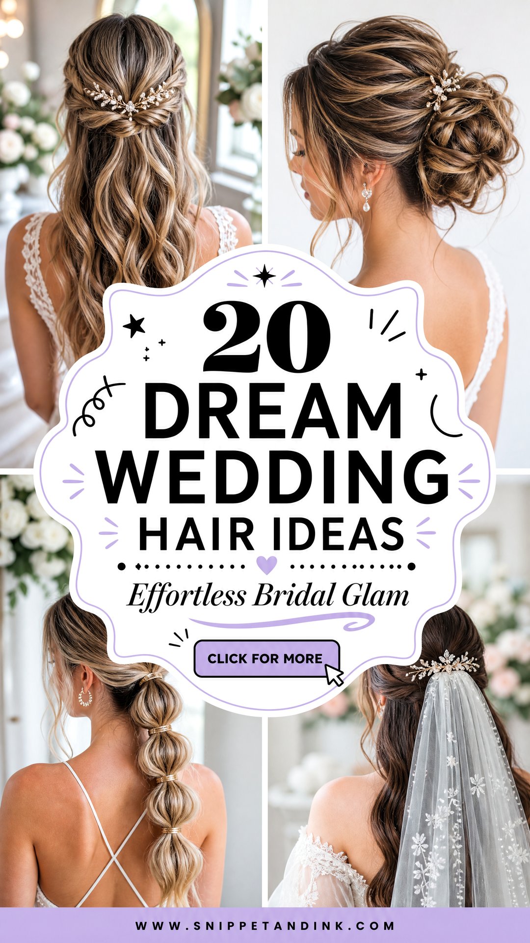 20 Dream Wedding Hair Ideas for Effortless Bridal Glam - 20 Dream Wedding Hair Ideas for Effortless Bridal Glam