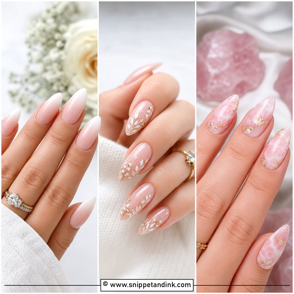 20 Dream Wedding Nails for Romantic Bridal Beauty Looks