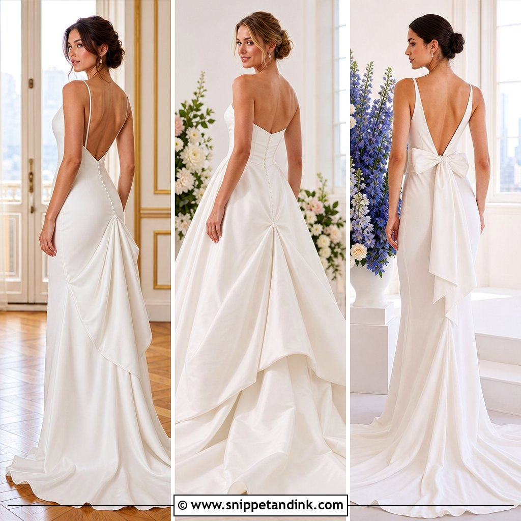 20 Dress Bustle Ideas for a Flawless Wedding-Day Finish